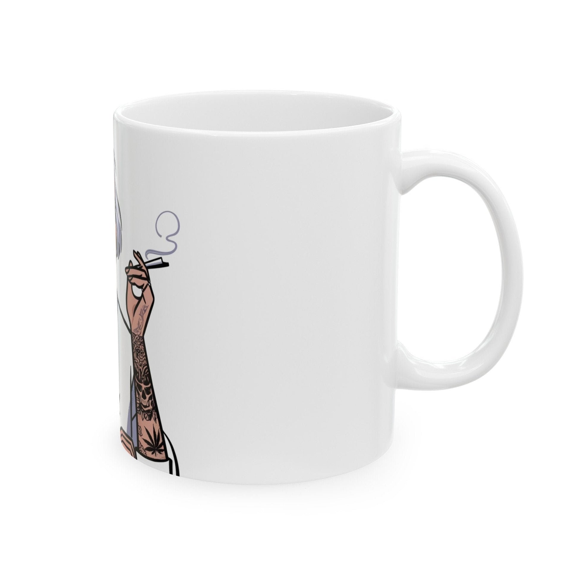 TATTOOD STONER MOM - 420 Coffee Mug (11oz) Perfect Gift for Smokers/ Marijuana Gift; Wake & Bake Mug - Cannabis Cup / Stoner Mug - Mom Gifts