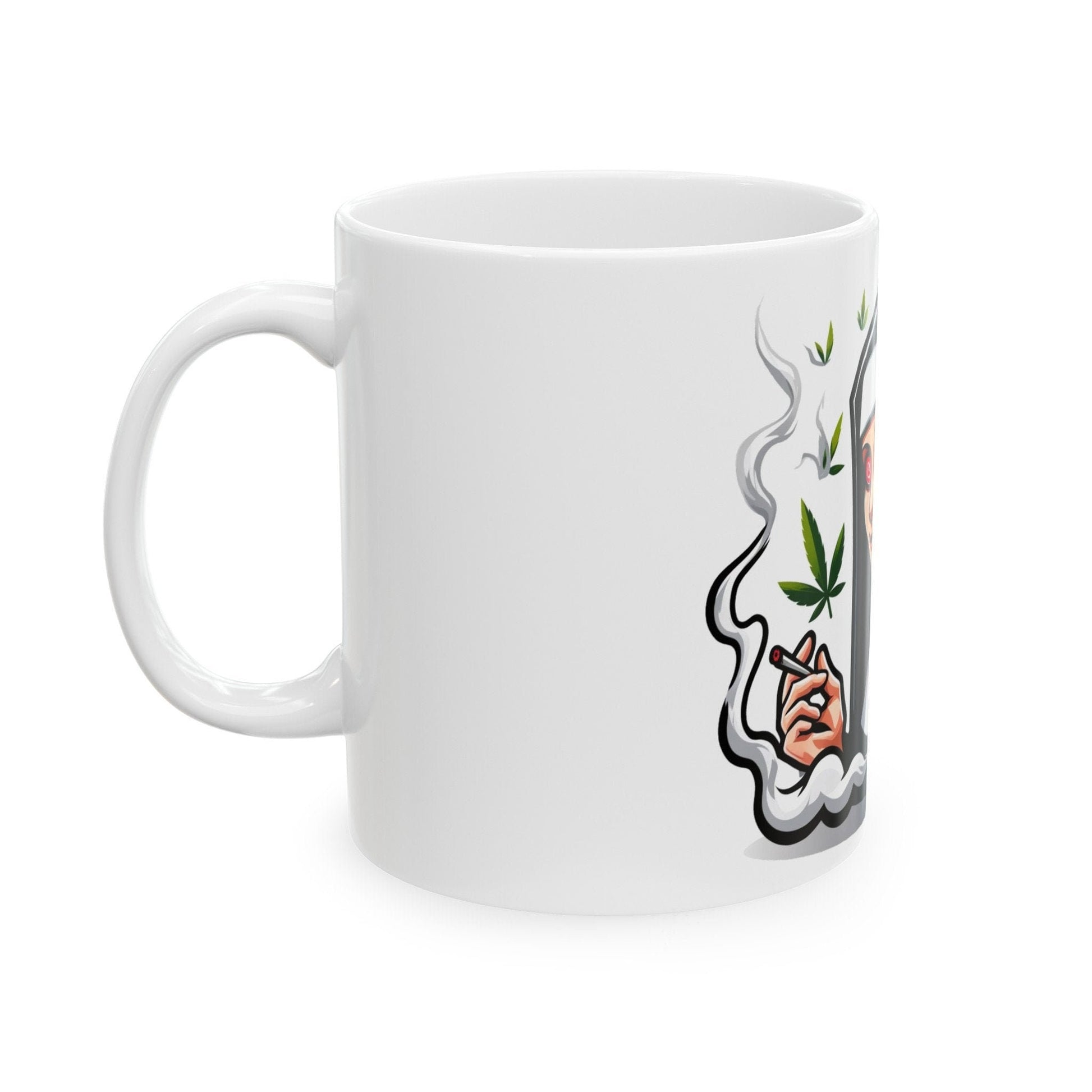 WEED NUN - 420 Coffee Mug (11oz) Perfect Gift for Smokers/ Marijuana Gift; Wake and Bake Mug - Cannabis Cup / Stoner Mug - Boyfriend Gift