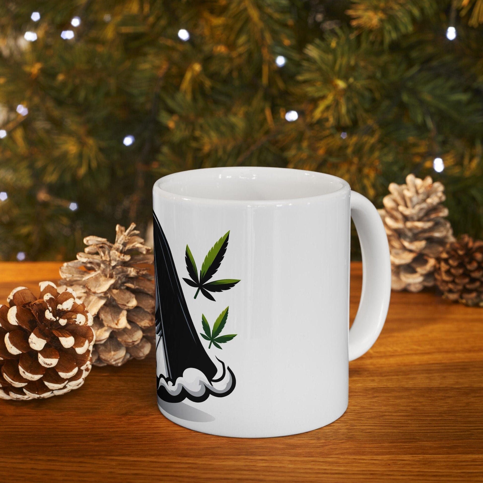 WEED NUN - 420 Coffee Mug (11oz) Perfect Gift for Smokers/ Marijuana Gift; Wake and Bake Mug - Cannabis Cup / Stoner Mug - Boyfriend Gift