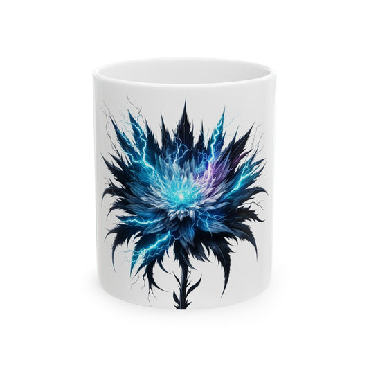 LIGHTNING WEED FLOWER - Weed Coffee Mugs (11oz) Perfect Gift for Smokers/ Marijuana Gift; Wake and Bake Mug - Cannabis Cup / Stoner Mug