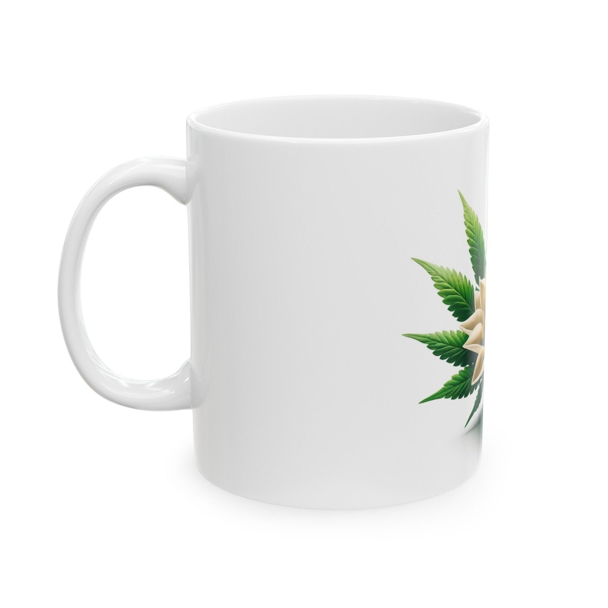 GAZANIA WEED FLOWER - Weed Coffee Mugs (11oz) Perfect Gift for Smokers/ Marijuana Gift; Wake and Bake Mug - Cannabis Cup / Stoner Mug