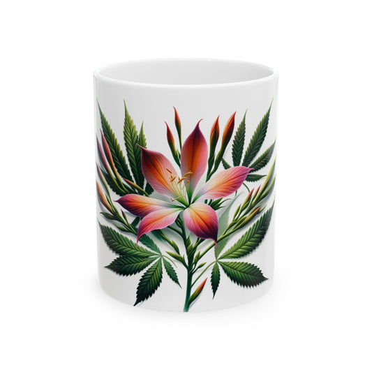 IXIA WEED FLOWER - Weed Coffee Mugs (11oz) Perfect Gift for Smokers/ Marijuana Gift; Wake and Bake Mug - Cannabis Cup / Stoner Mug
