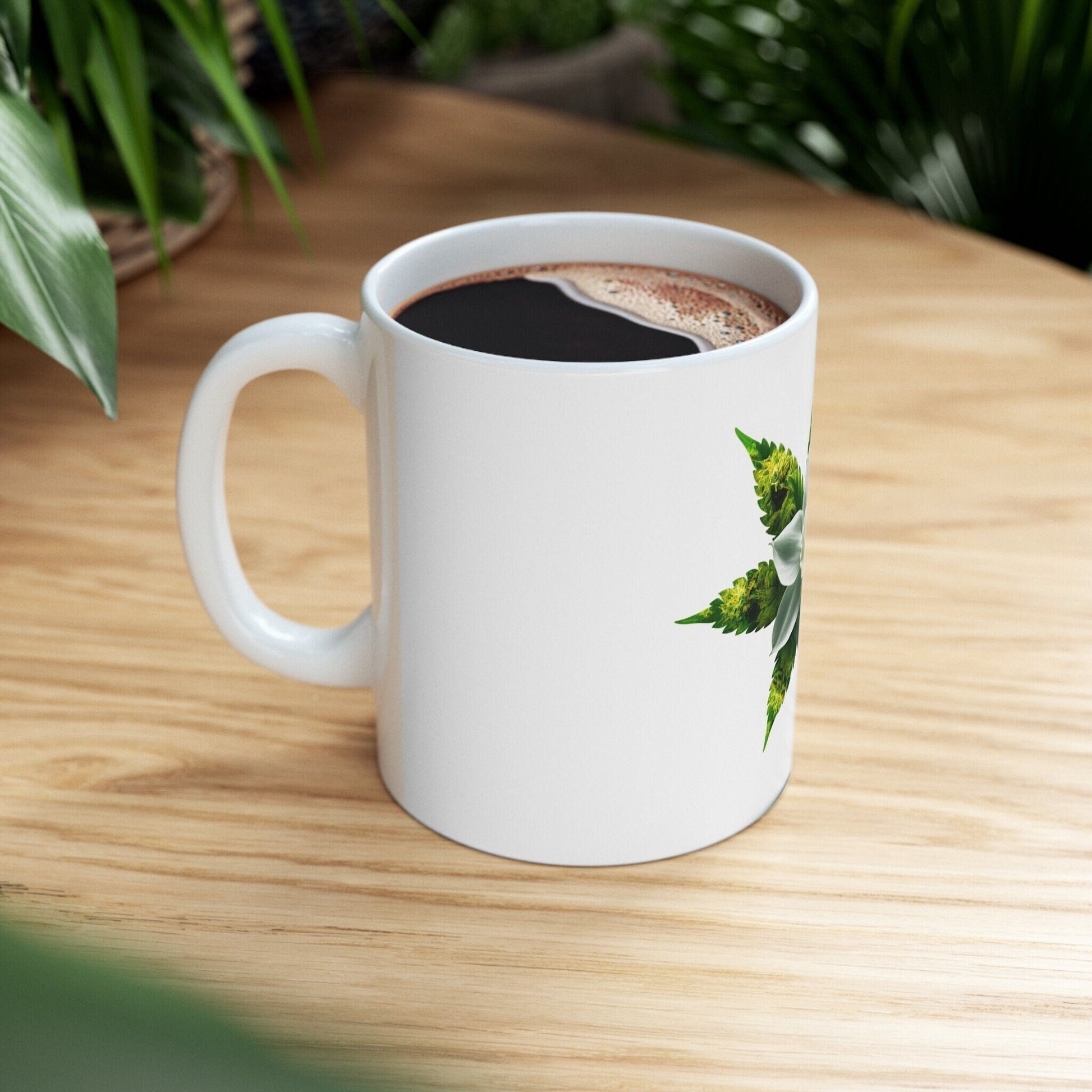 NARCISSUS WEED FLOWER - Weed Coffee Mugs (11oz) Perfect Gift for Smokers/ Marijuana Gift; Wake and Bake Mug - Cannabis Cup / Stoner Mug