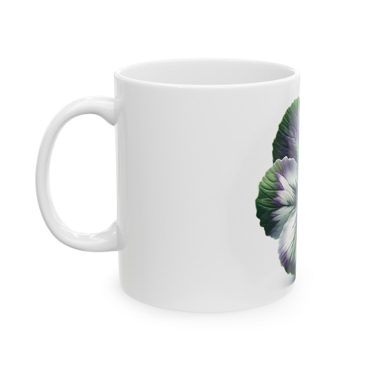 PANSY WEED FLOWER - Weed Coffee Mugs (11oz) Perfect Gift for Smokers/ Marijuana Gift; Wake and Bake Mug - Cannabis Cup / Stoner Mug