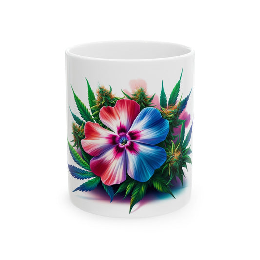 PHLOX WEED FLOWER - Weed Coffee Mugs (11oz) Perfect Gift for Smokers/ Marijuana Gift; Wake and Bake Mug - Cannabis Cup / Stoner Mug