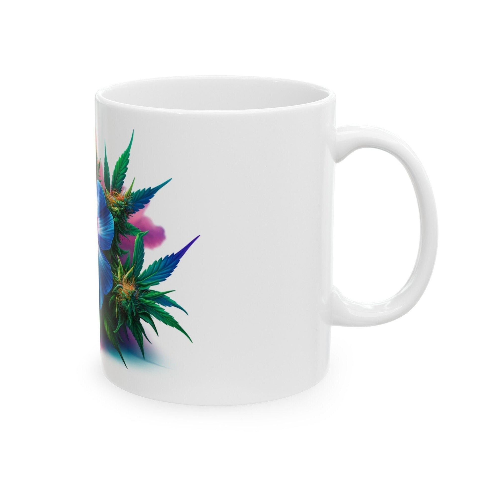 PHLOX WEED FLOWER - Weed Coffee Mugs (11oz) Perfect Gift for Smokers/ Marijuana Gift; Wake and Bake Mug - Cannabis Cup / Stoner Mug