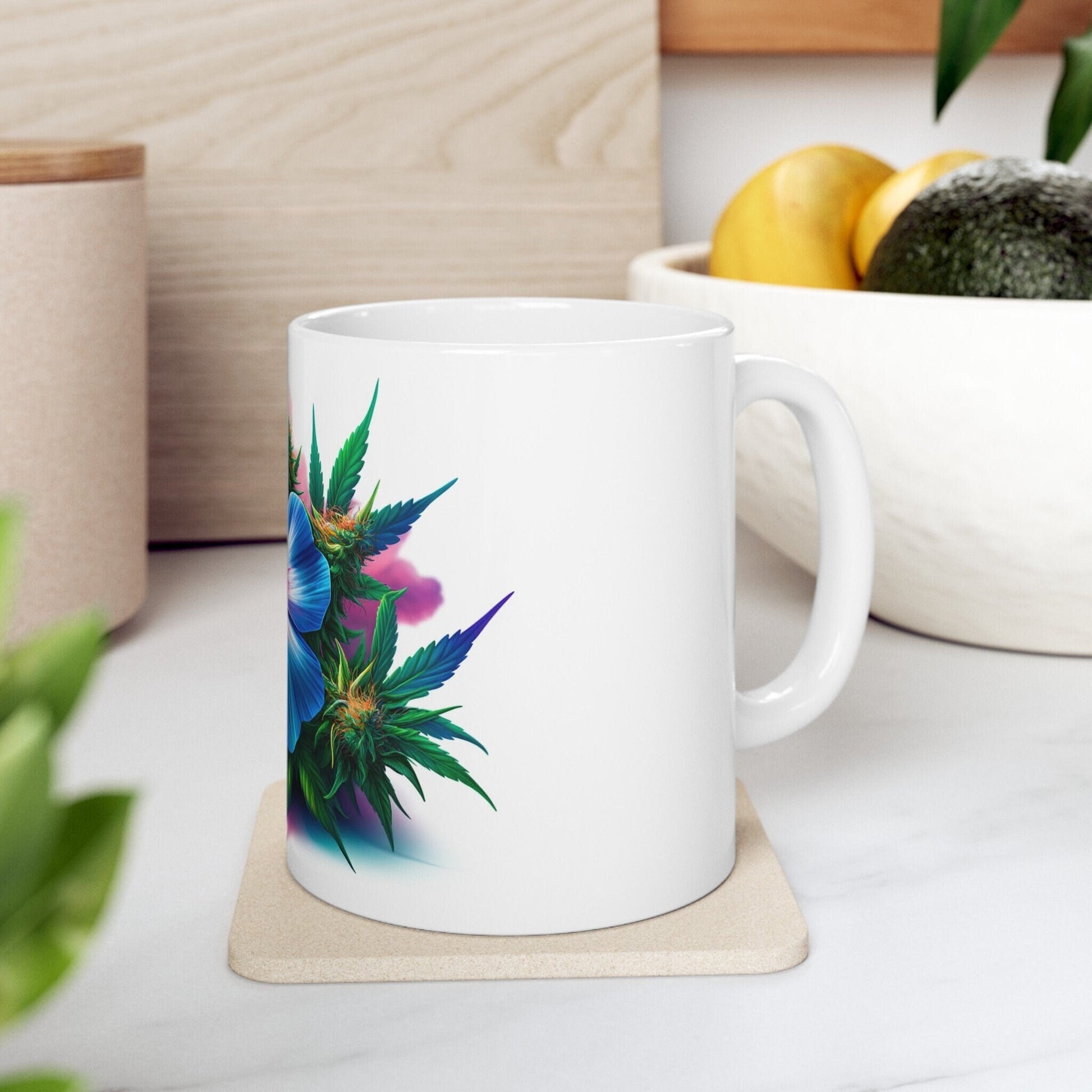 PHLOX WEED FLOWER - Weed Coffee Mugs (11oz) Perfect Gift for Smokers/ Marijuana Gift; Wake and Bake Mug - Cannabis Cup / Stoner Mug