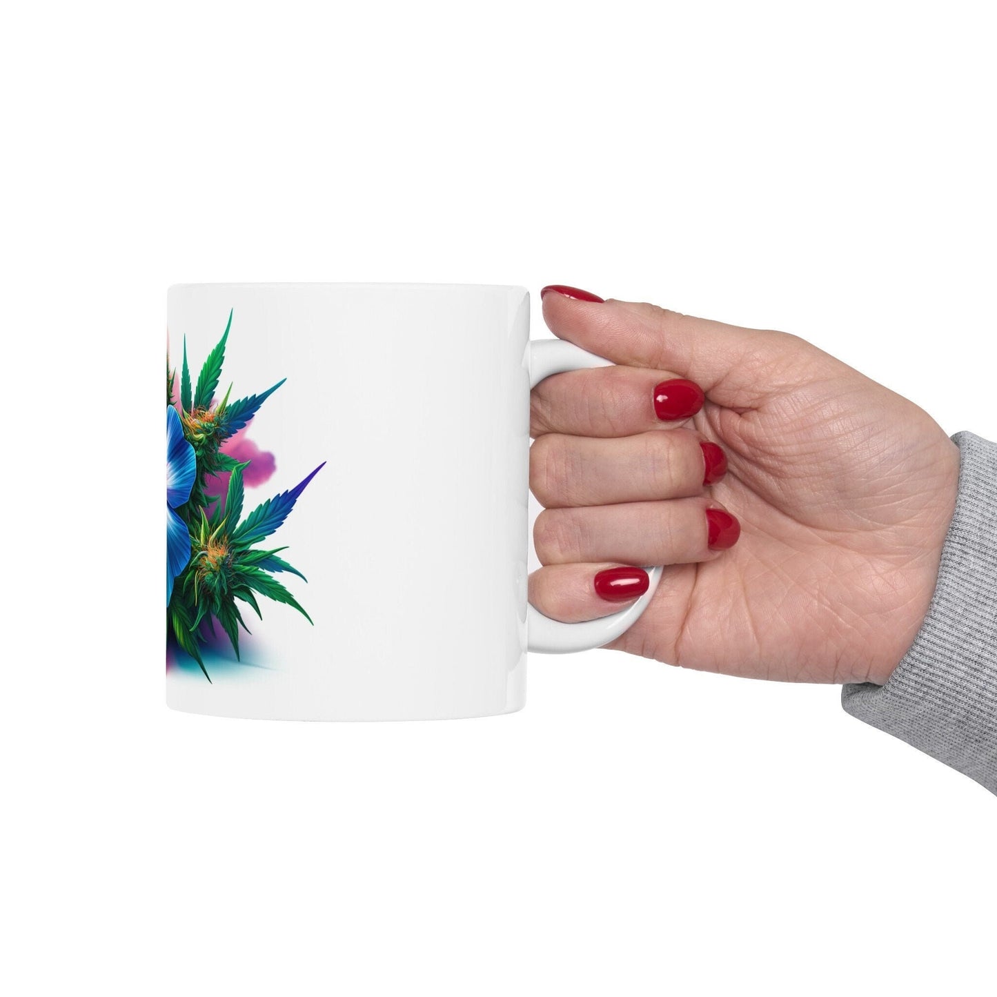 PHLOX WEED FLOWER - Weed Coffee Mugs (11oz) Perfect Gift for Smokers/ Marijuana Gift; Wake and Bake Mug - Cannabis Cup / Stoner Mug