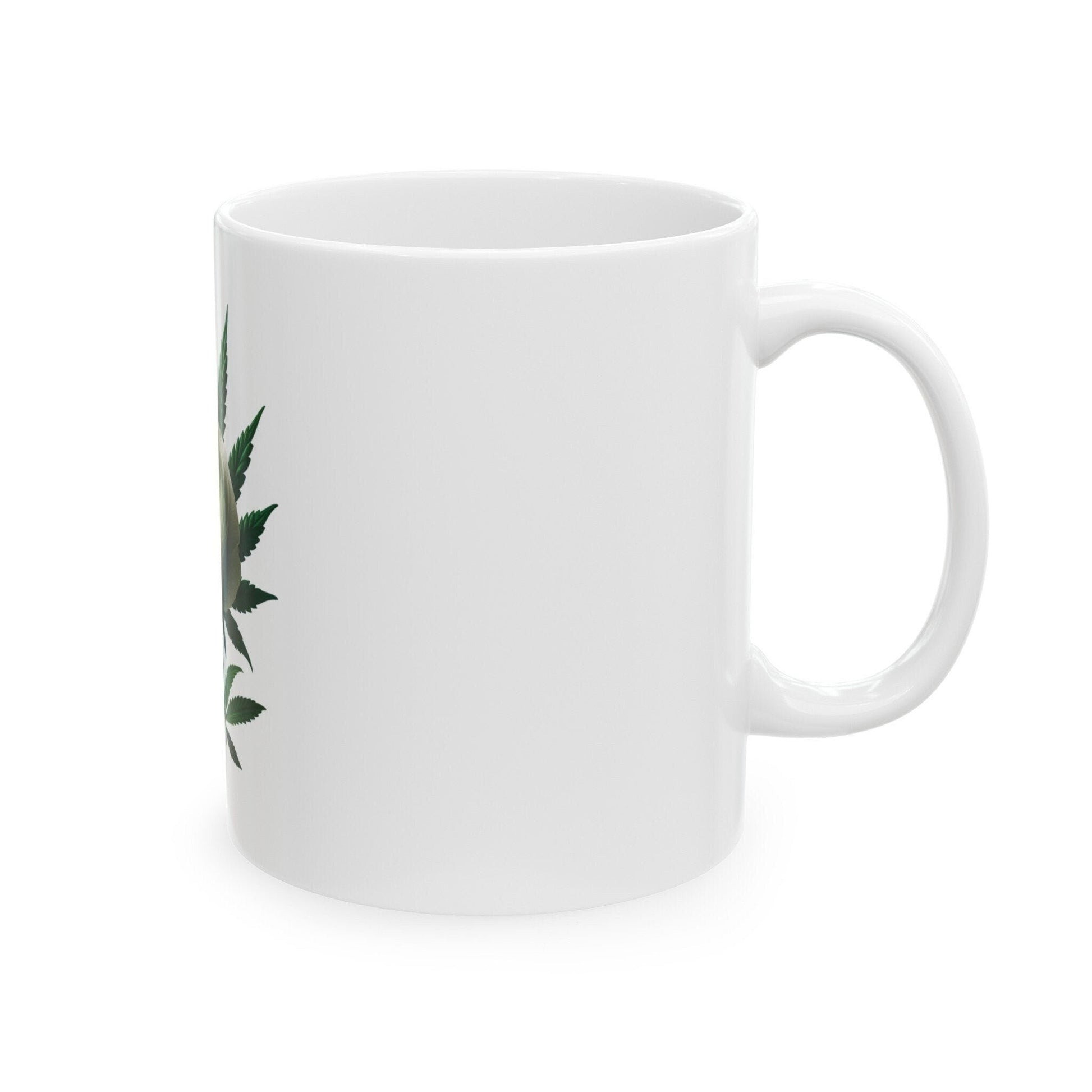 RANUNCULUS WEED FLOWER - Weed Coffee Mugs (11oz) Perfect Gift for Smokers/ Marijuana Gift; Wake and Bake Mug - Cannabis Cup / Stoner Mug