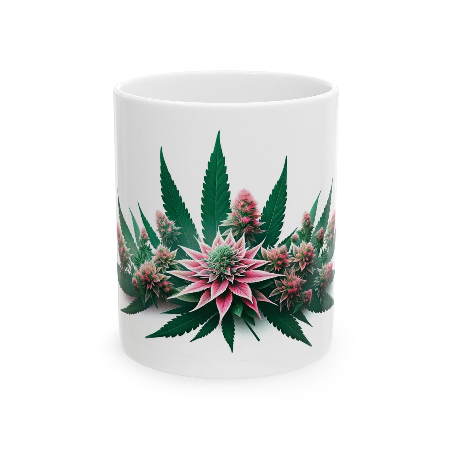 SEDUM WEED FLOWER - Weed Coffee Mugs (11oz) Perfect Gift for Smokers/ Marijuana Gift; Wake and Bake Mug - Cannabis Cup / Stoner Mug