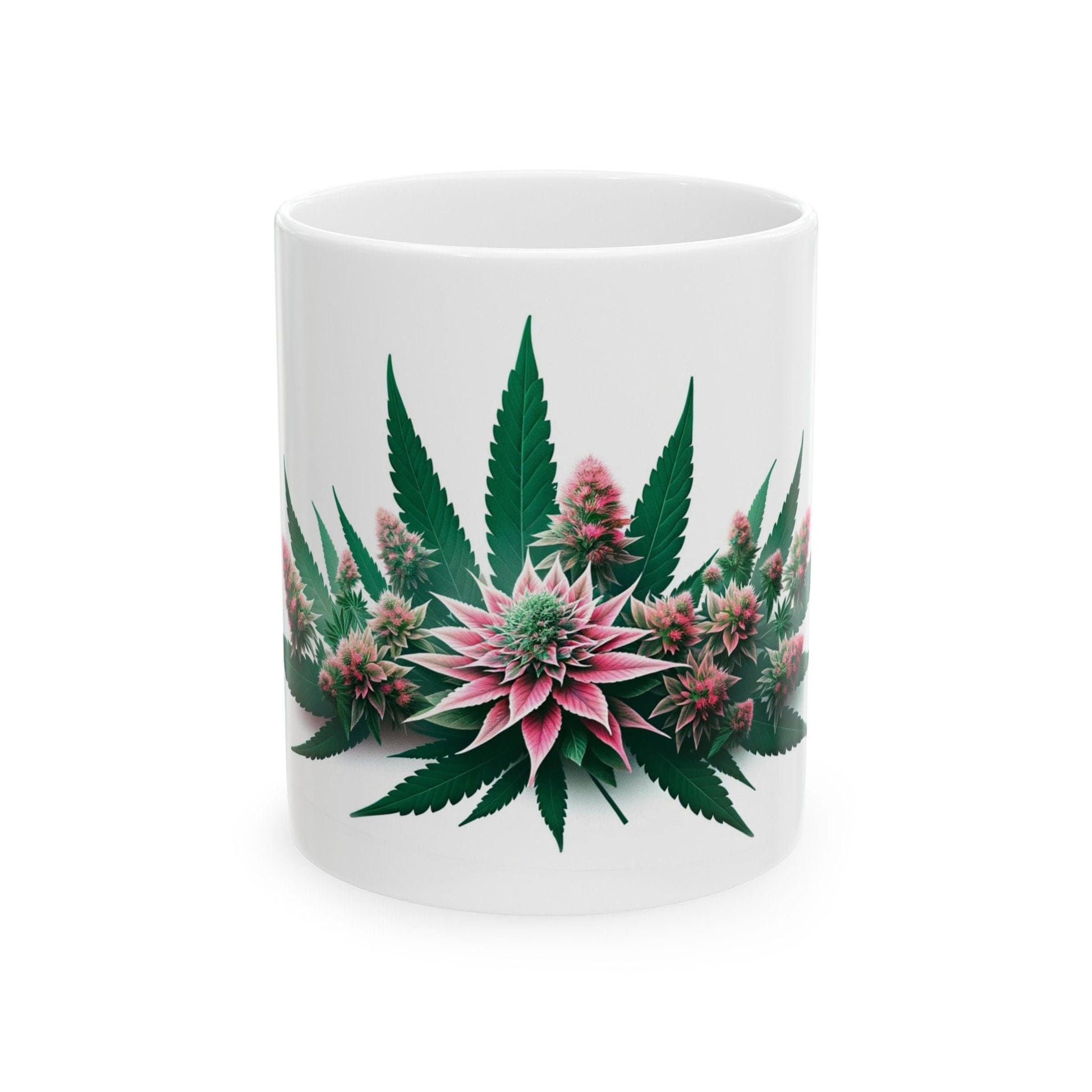SEDUM WEED FLOWER - Weed Coffee Mugs (11oz) Perfect Gift for Smokers/ Marijuana Gift; Wake and Bake Mug - Cannabis Cup / Stoner Mug