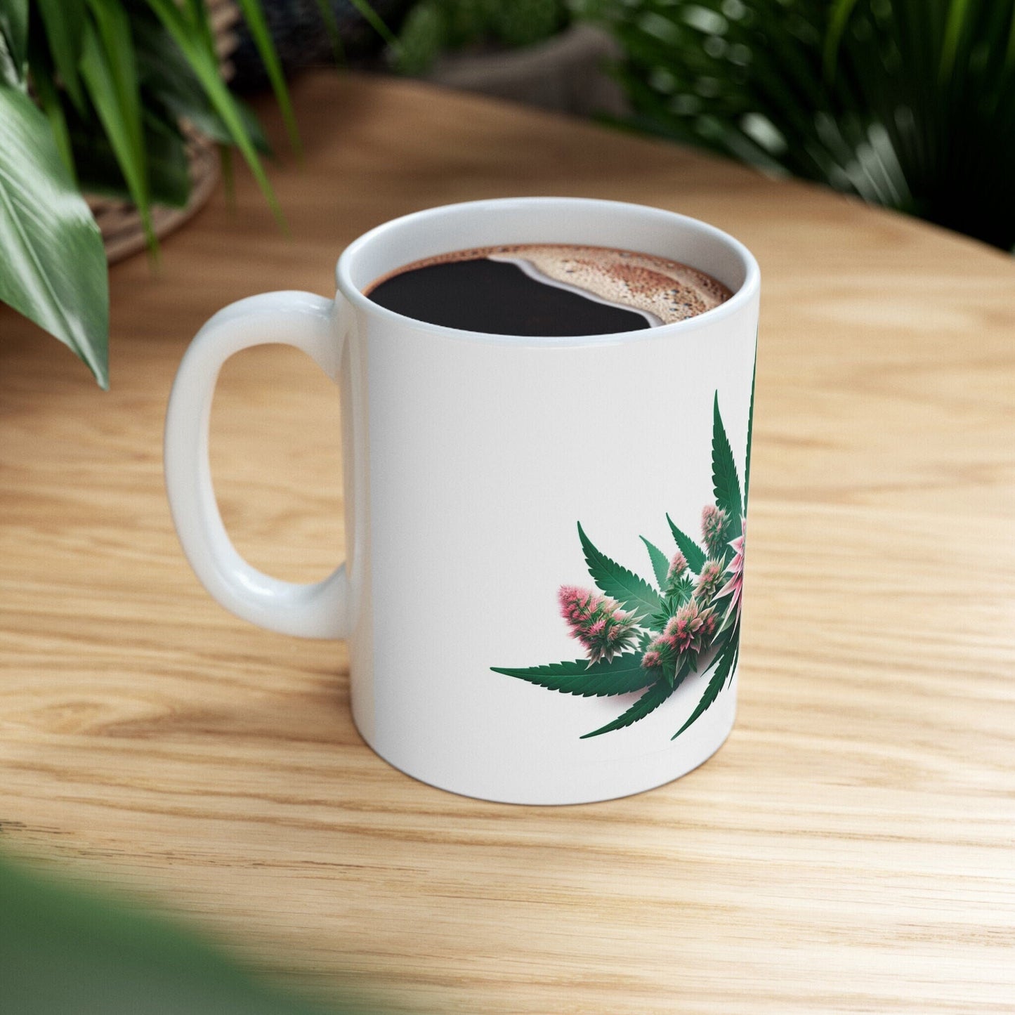 SEDUM WEED FLOWER - Weed Coffee Mugs (11oz) Perfect Gift for Smokers/ Marijuana Gift; Wake and Bake Mug - Cannabis Cup / Stoner Mug