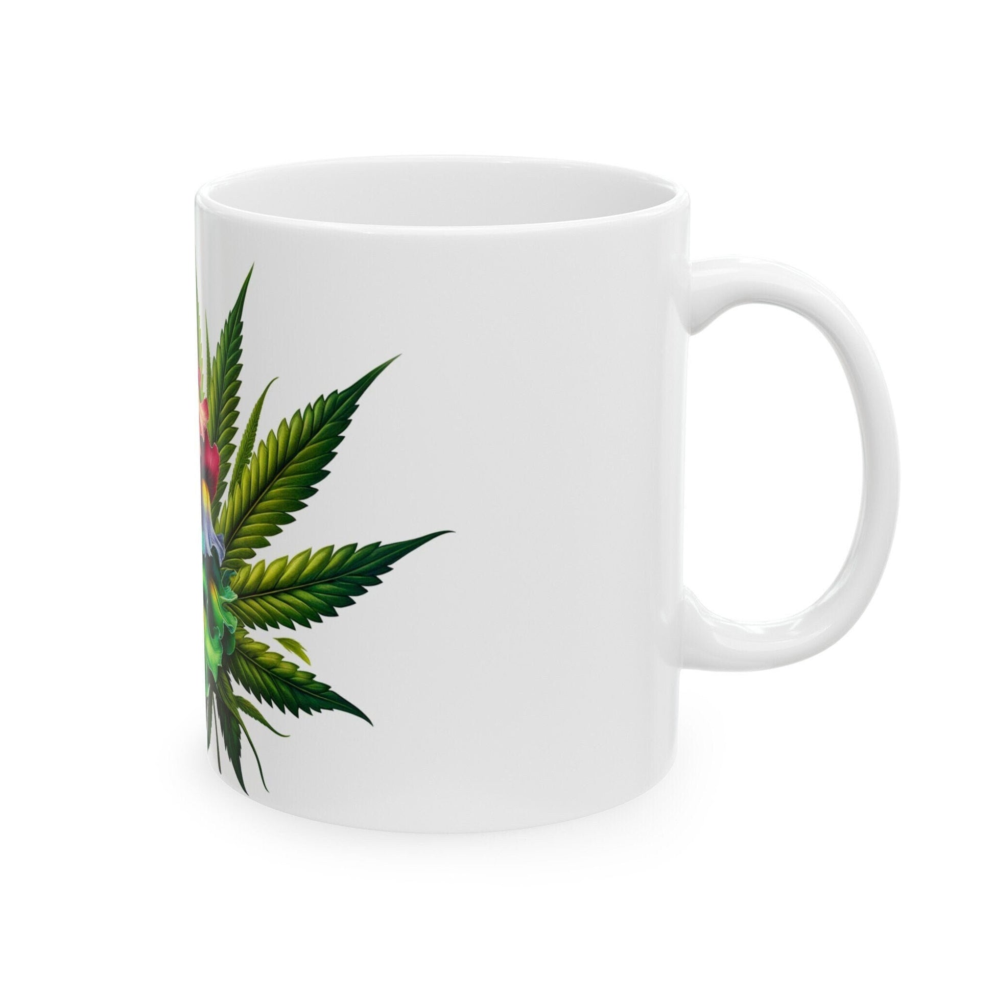 SNAPDRAGON WEED FLOWER - Weed Coffee Mugs (11oz) Perfect Gift for Smokers/ Marijuana Gift; Wake and Bake Mug - Cannabis Cup / Stoner Mug