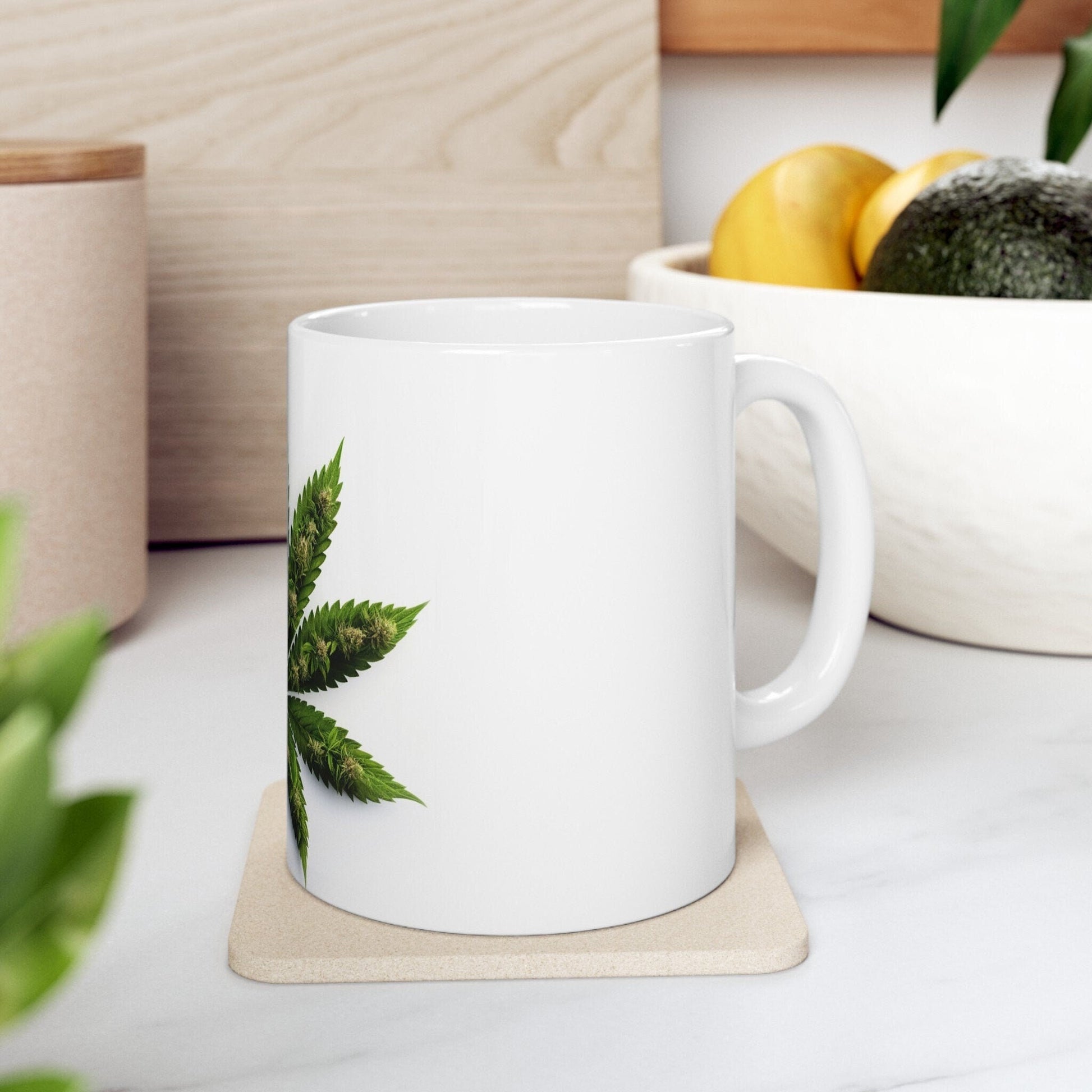 TULIP WEED FLOWER - Weed Coffee Mugs (11oz) Perfect Gift for Smokers/ Marijuana Gift; Wake and Bake Mug - Cannabis Cup / Stoner Mug