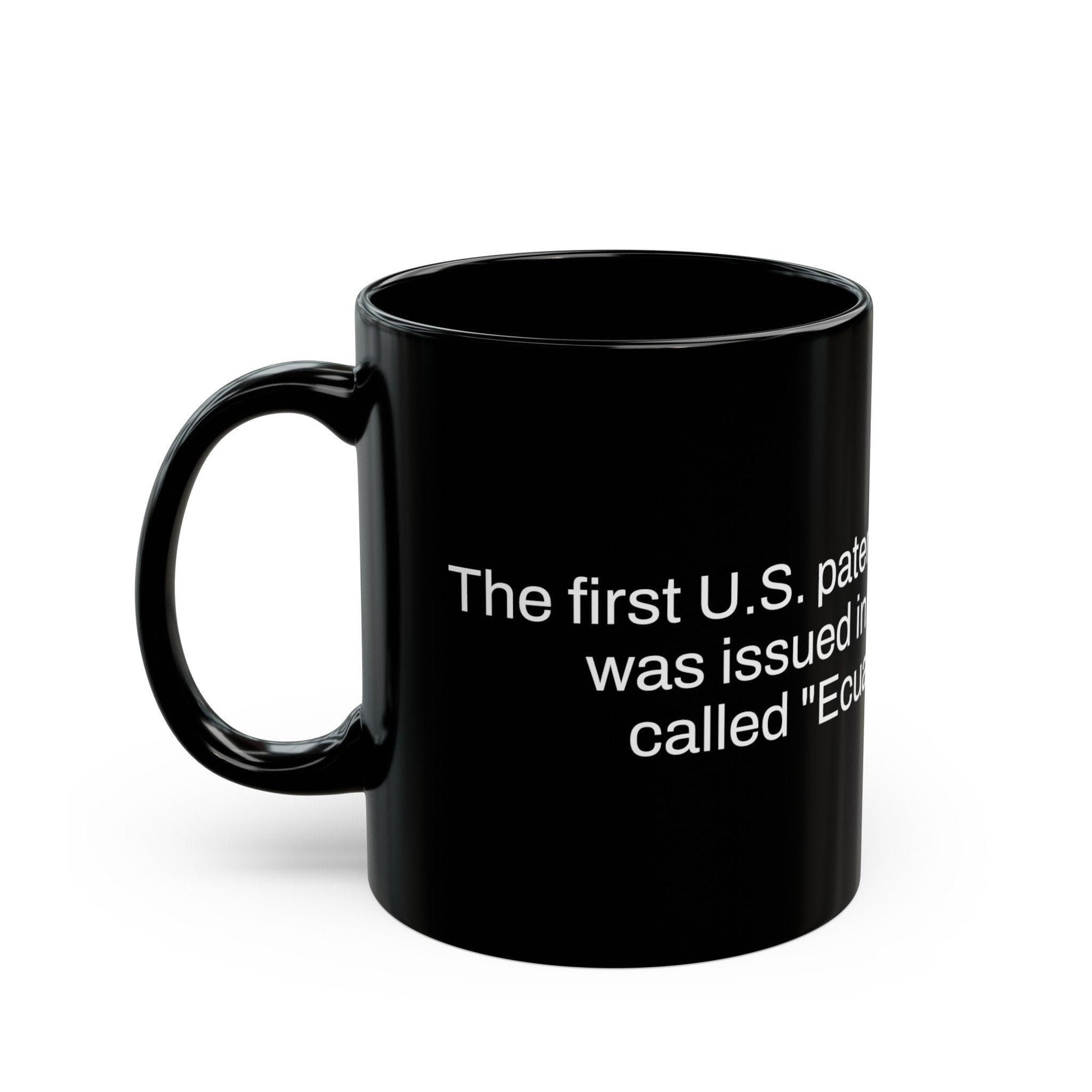 FIRST PATENT Weed Fact - Weed Coffee Mug (11oz) - Perfect Gift for Smokers, Stoners, Growers; Wake and Bake Mug / Weed Mug / BLACK Mug