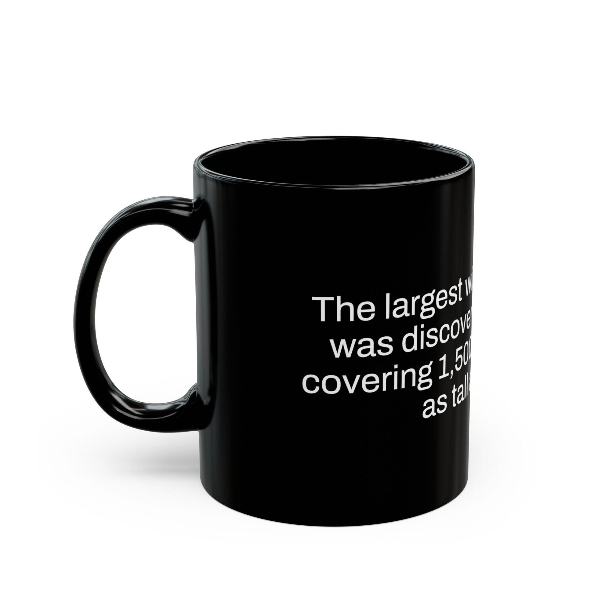 WILD FIELD Weed Fact - Weed Coffee Mug (11oz) - Perfect Gift for Smokers, Stoners, Growers; Wake and Bake Mug / Weed Mug / BLACK Mug
