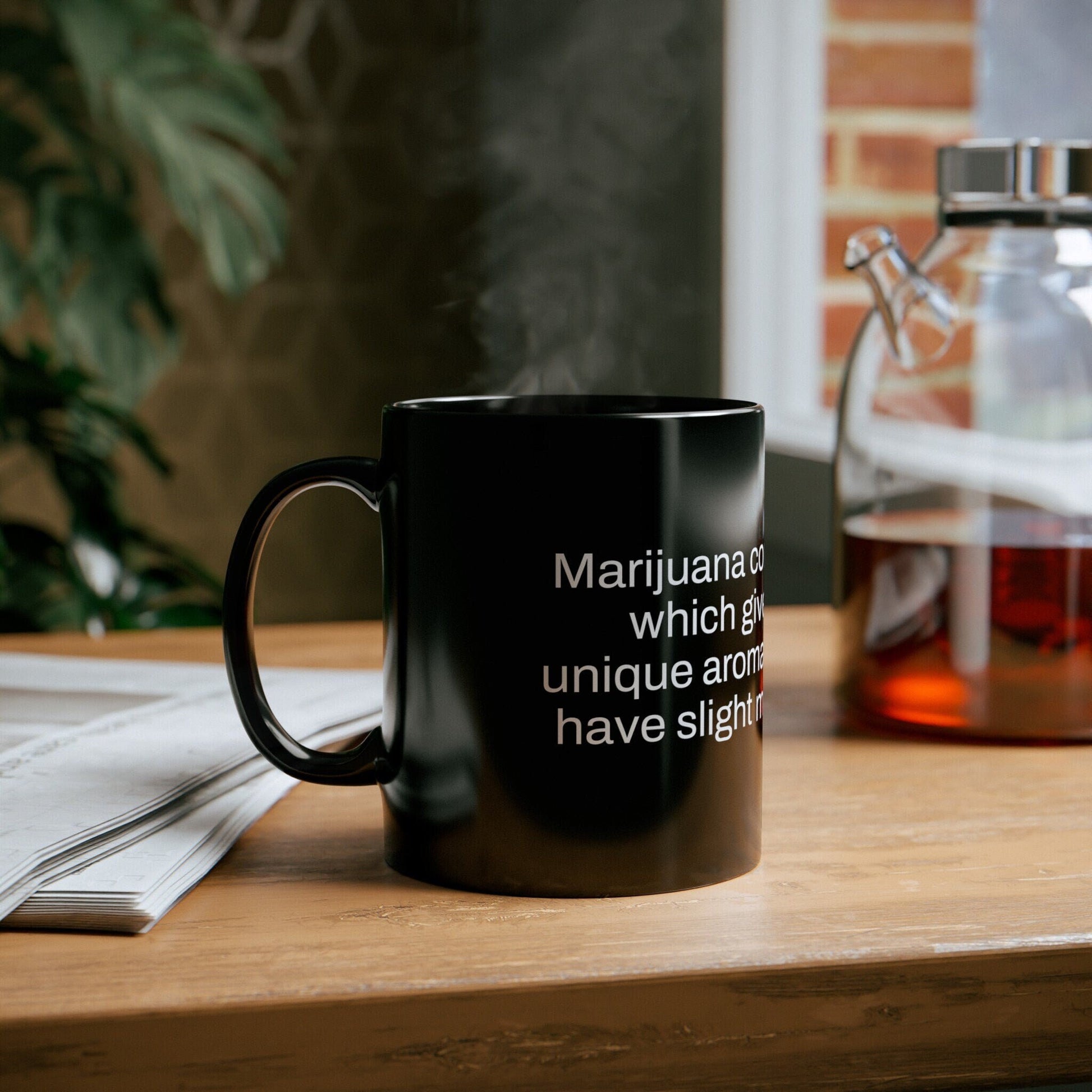 TERPENES Weed Fact - Weed Coffee Mug (11oz) - Perfect Gift for Smokers, Stoners, Growers; Wake and Bake Mug / Weed Mug / BLACK Mug
