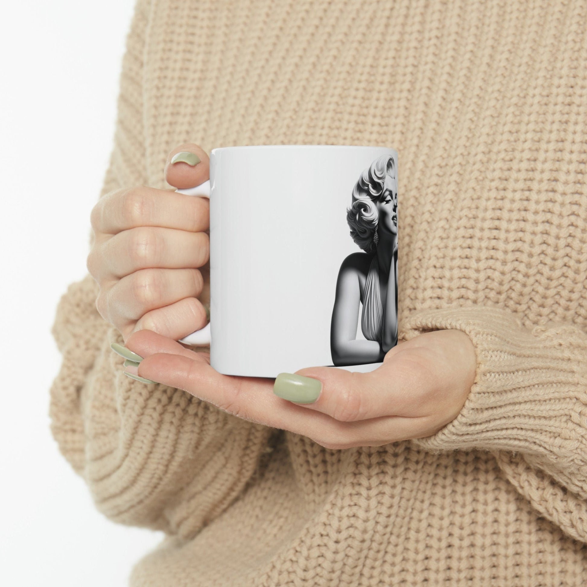 Marilyn Monroe - WEED Themed Coffee Mugs - Perfect Gift for Smokers, Stoners, Growers; Animal Lovers - Marijuana Mug for Wake and Bake