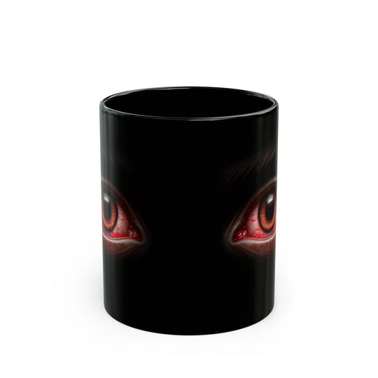 STONER EYES - Black Base Coffee Mugs (11oz) Perfect Gift for Smokers, Stoners, Growers; Wake and Bake Mug / Weed Mug / Stoner Mug