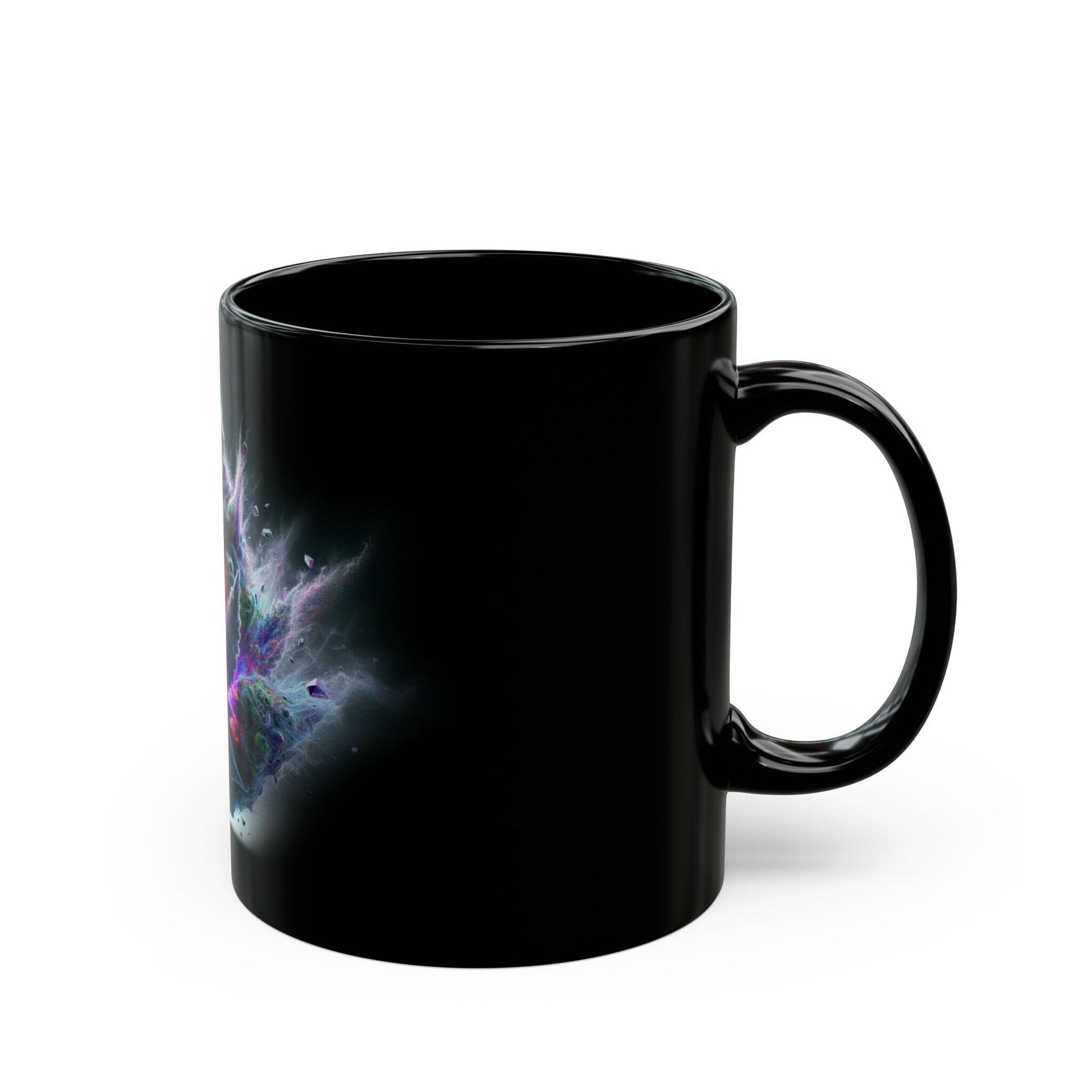 PURPLE WEED PLOSION - Black Base Coffee Mugs - Perfect Gift for Smokers, Stoners, Marijuana Lovers, Growers; Weed Mug / Stoner Mug