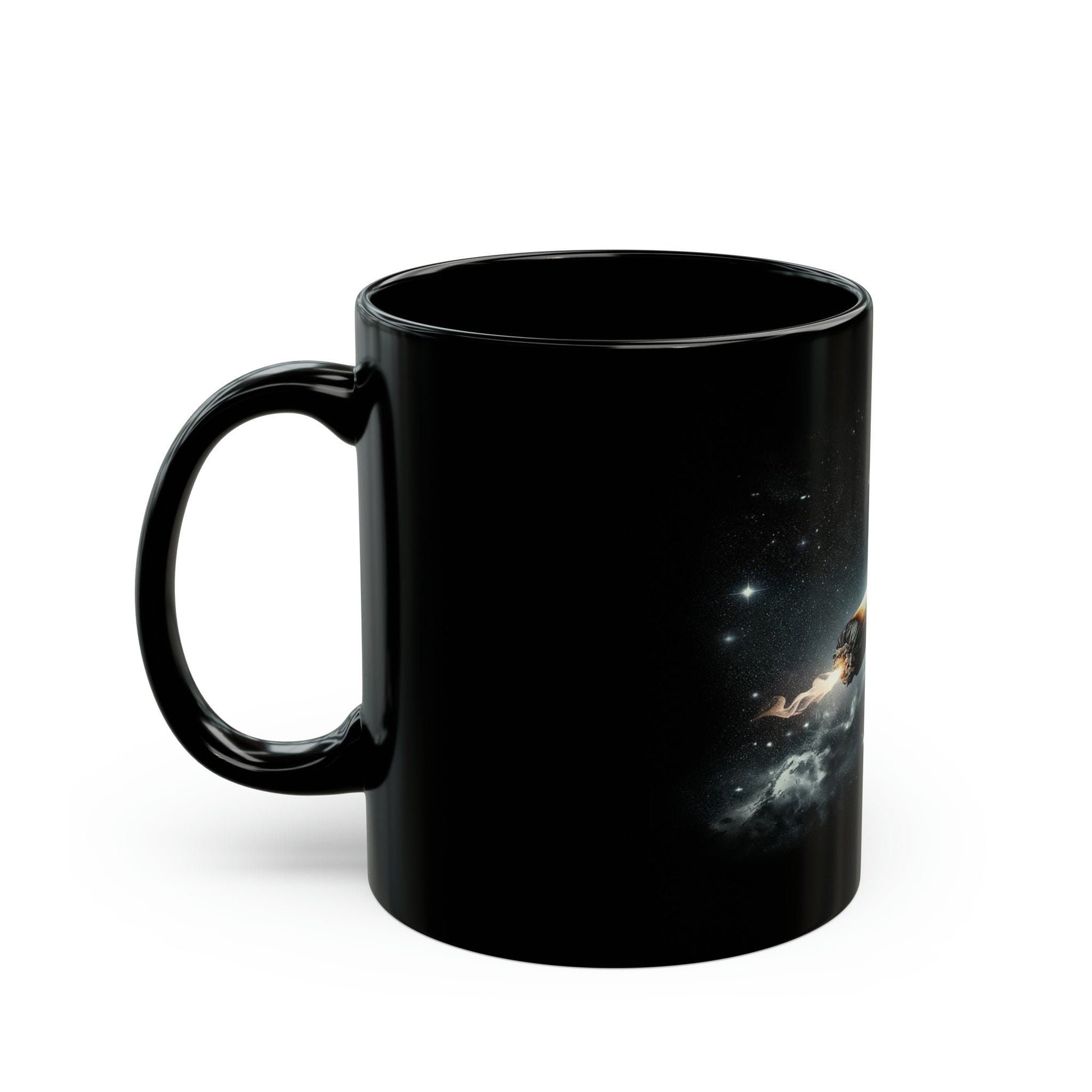 SPACE JOINT - Black Base WEED Coffee Mugs - Perfect Gift for Smokers, Stoners, Marijuana Lovers, Growers; Weed Mug / Space Mug