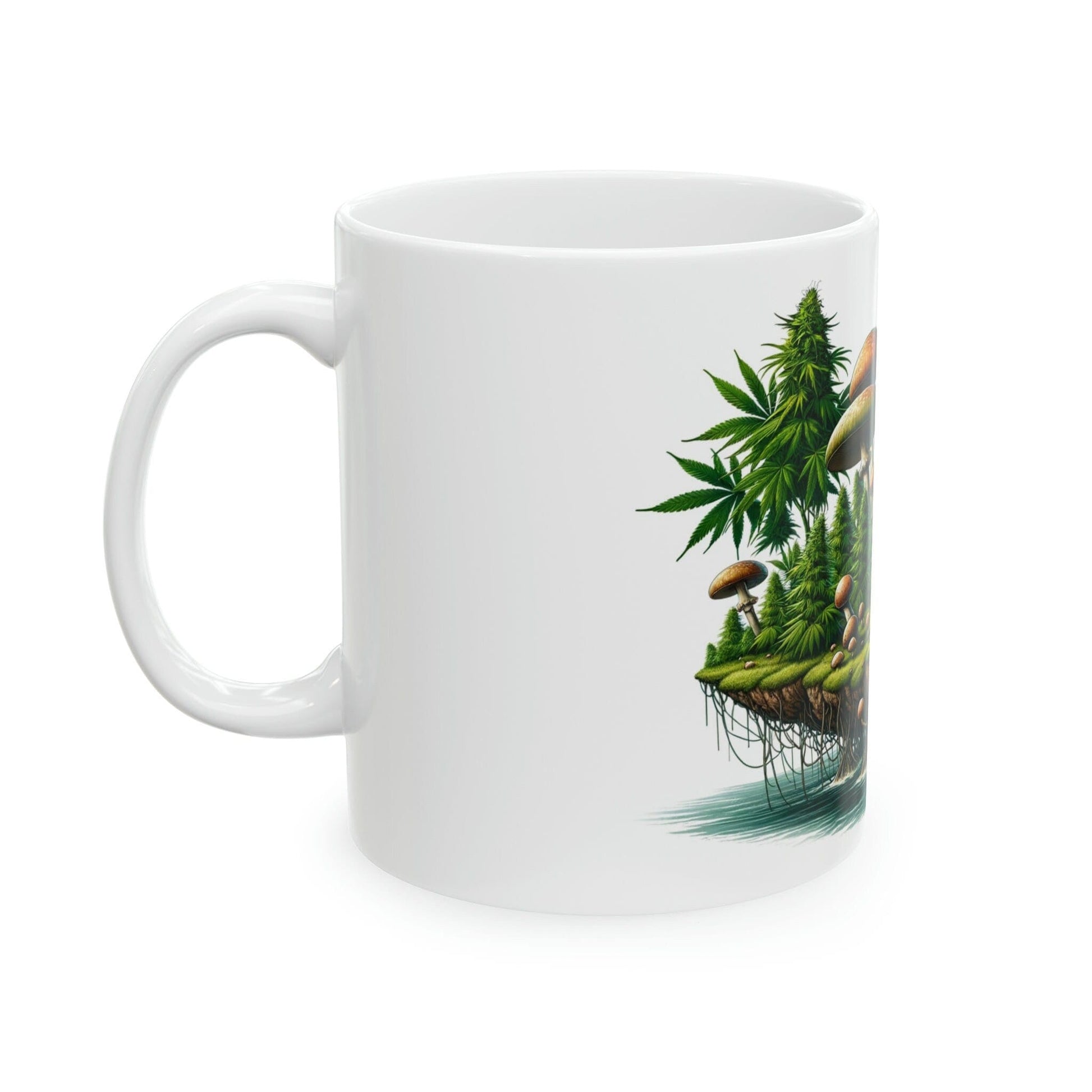 Marijuana SHROOM ISLAND - WEED Themed Coffee Mug - Perfect Gift for Smoker/Stoner, Marijuana Lover; Wake and Bake Mug - Weed Mug/Stoner Mug