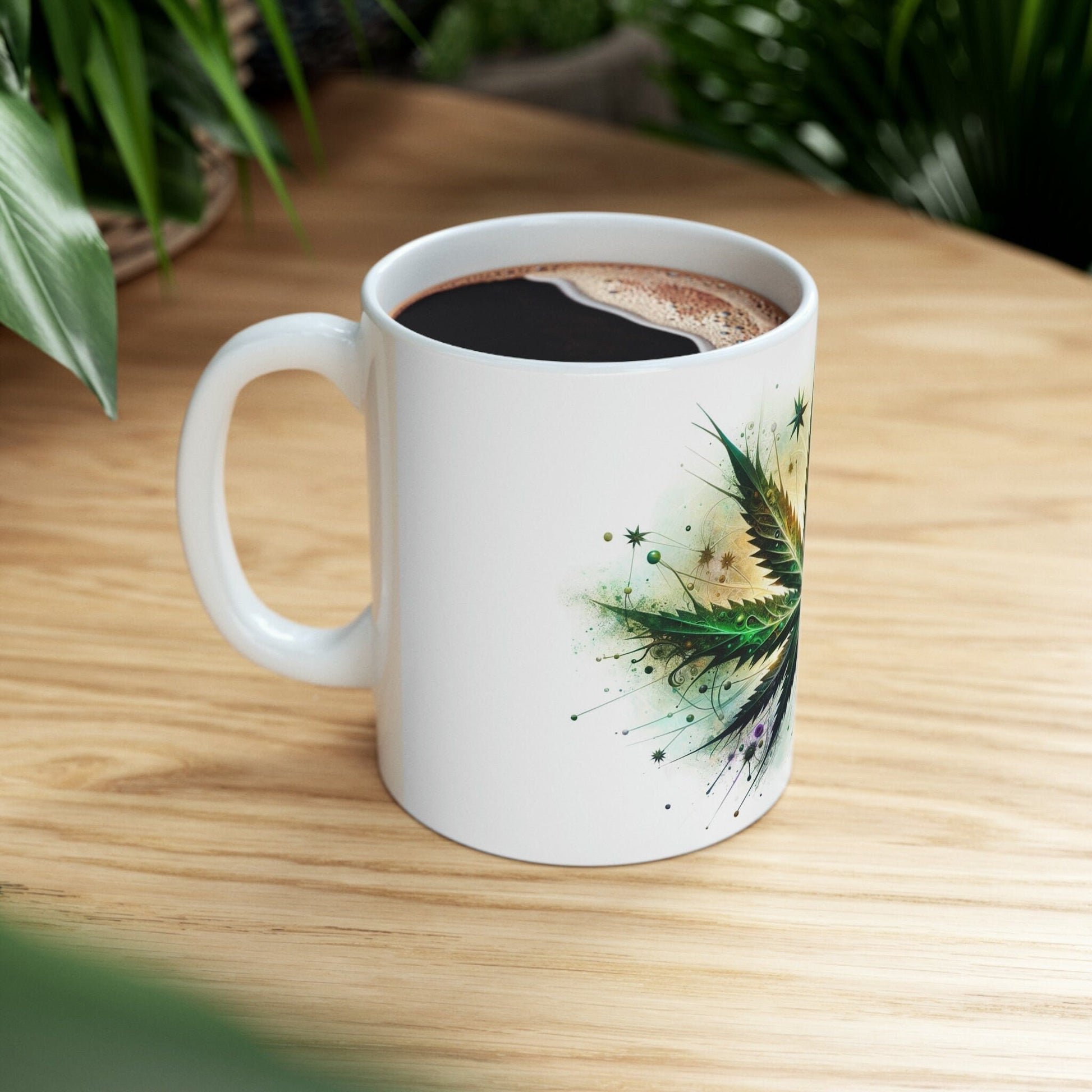 WEED STAR - MARIJUANA Themed Coffee Mug - Perfect Gift for Smokers/Stoner, Marijuana Lover; Wake and Bake Mug - Weed Mug / Stoner Mug