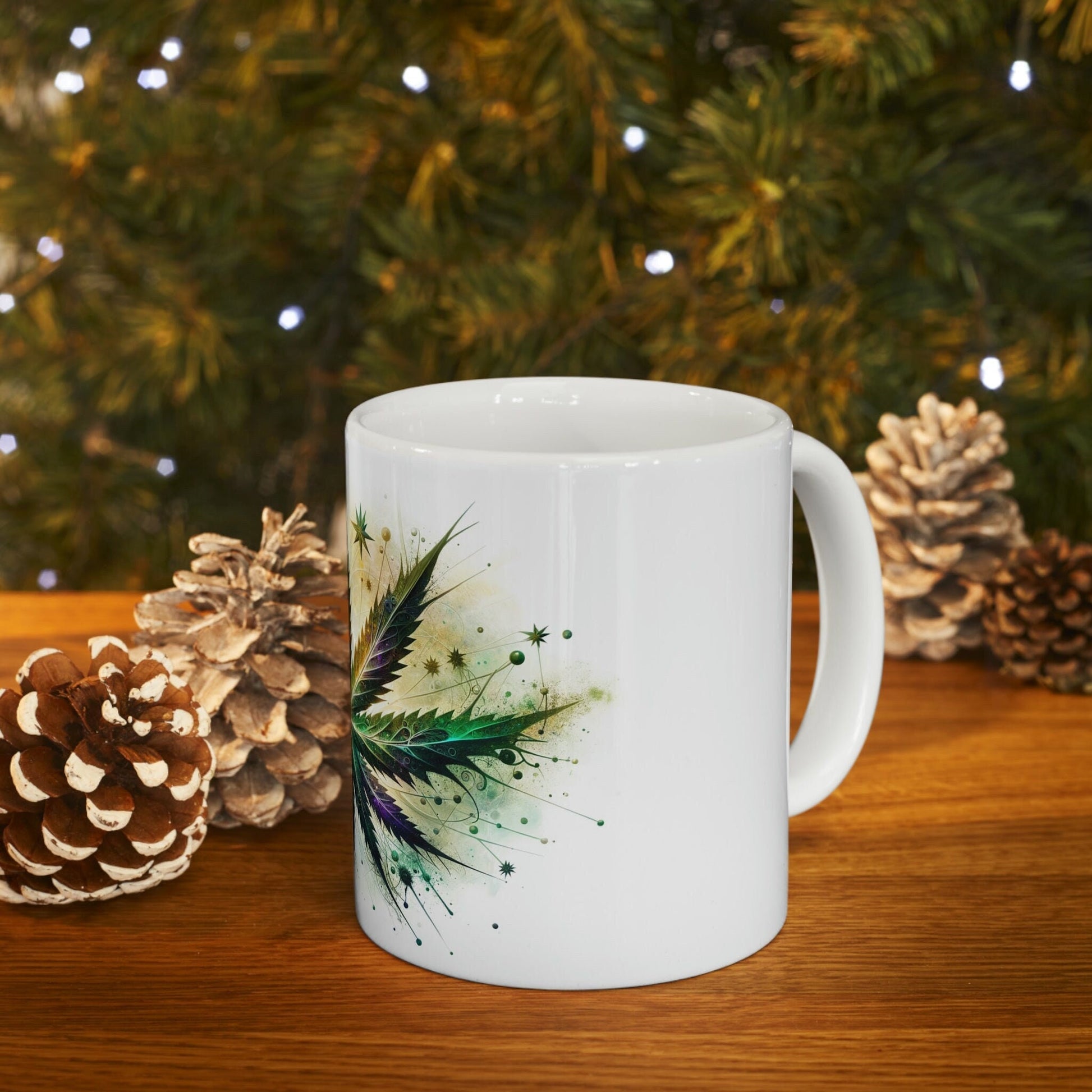 WEED STAR - MARIJUANA Themed Coffee Mug - Perfect Gift for Smokers/Stoner, Marijuana Lover; Wake and Bake Mug - Weed Mug / Stoner Mug