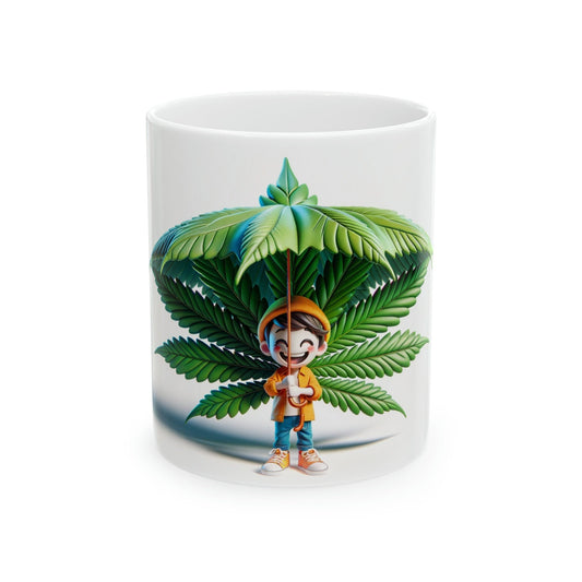 Weed UMBRELLA - Marijuana Themed Coffee Mug - Perfect Gift for Smokers/Stoner, Marijuana Lover; Wake and Bake Mug - Weed Mug / Stoner Mug