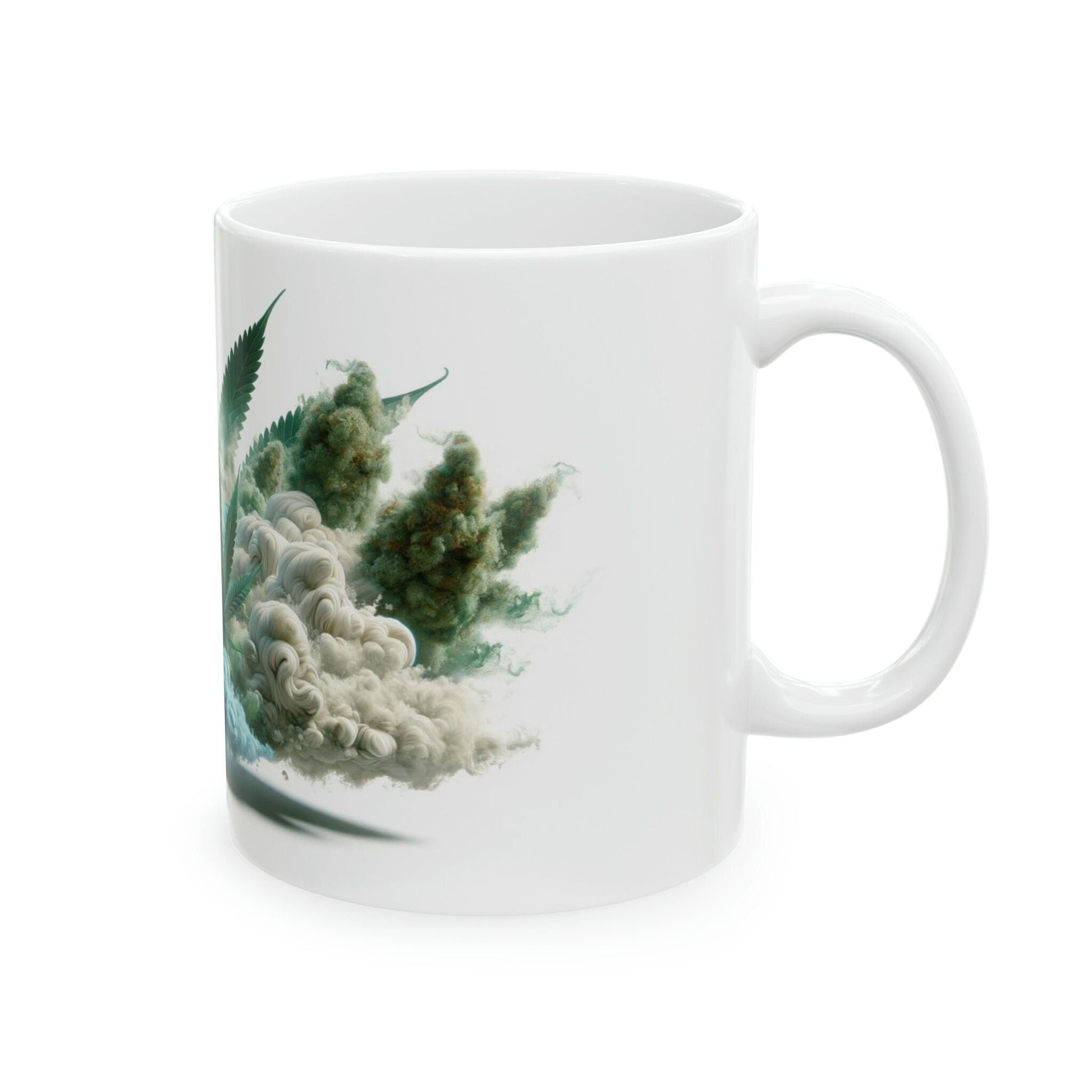 WEED CLOUD - Marijuana Themed Coffee Mug - Perfect Gift for Smokers/Stoners, Marijuana Lover; Wake and Bake Mug - Weed Mug / Stoner Mug