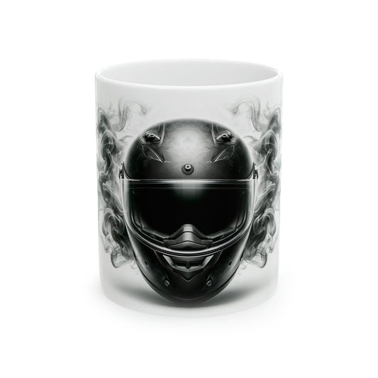 SMOKEY HELMET - WEED Themed Coffee Mugs - Perfect Gift for Smokers, Stoners, Marijuana Lover; Wake and Bake Mug - Marijuana Mug / Stoner Mug