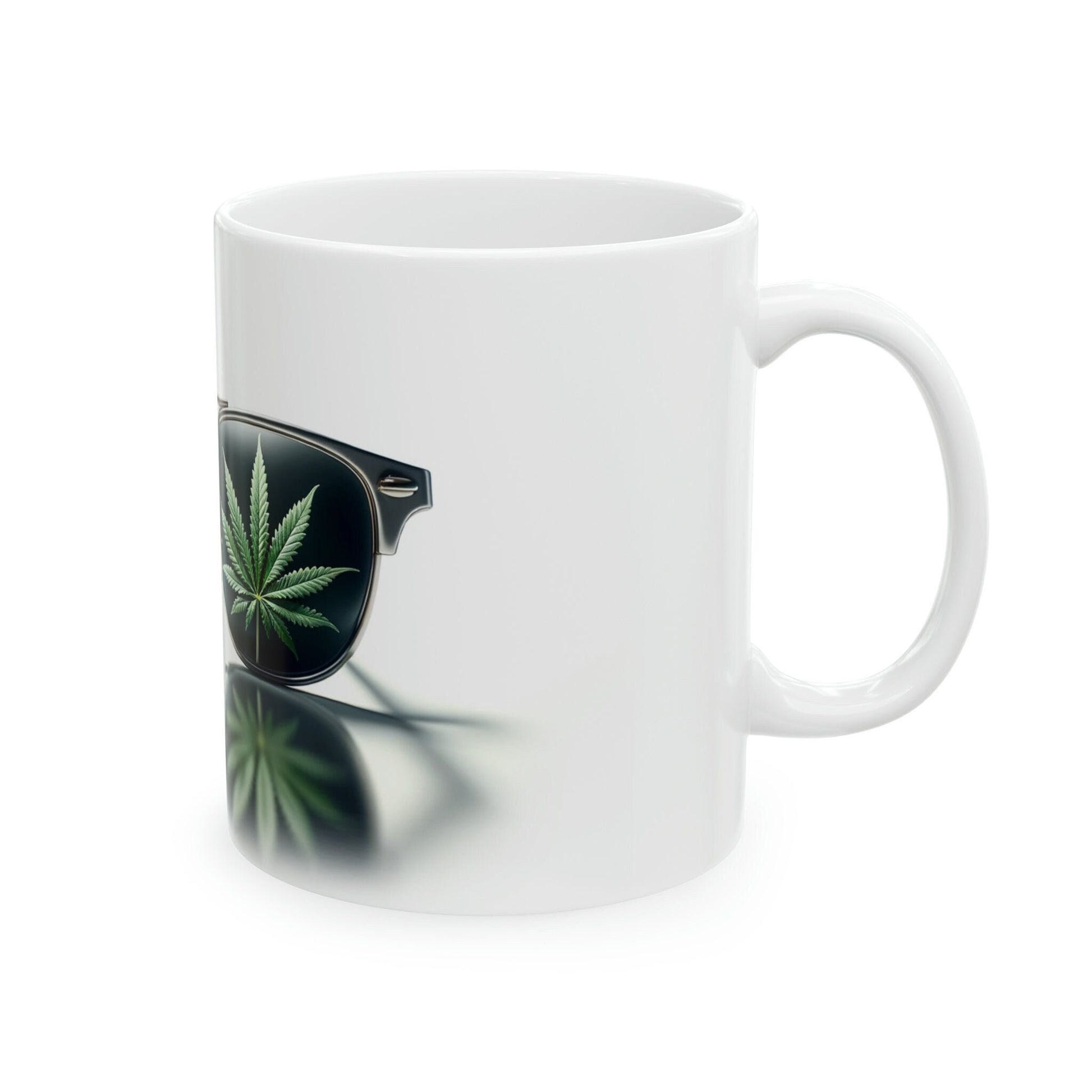 WEED GLASSES - Marijuana Themed Coffee Mugs - Perfect Gift for Smokers, Stoners, Marijuana Lovers; Wake and Bake Mug - Weed Mug / Stoner Mug