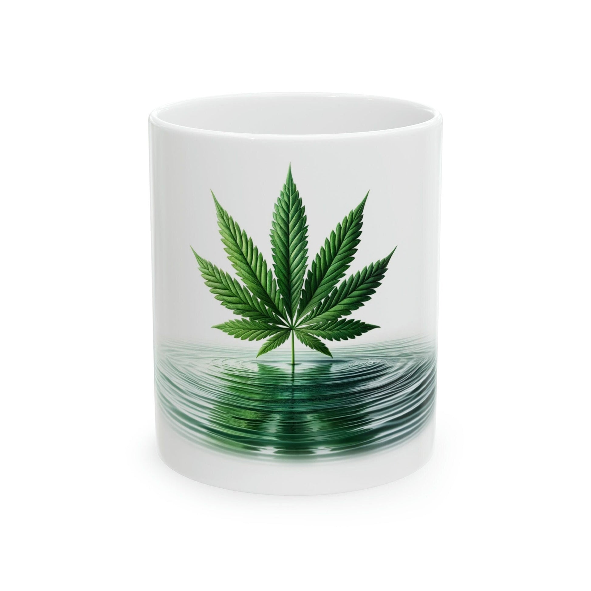 WEED & WATER - Marijuana Themed Coffee Mugs - Perfect Gift for Smokers, Stoners, Marijuana Lovers; Wake and Bake Mug - Weed Mug / Stoner Mug