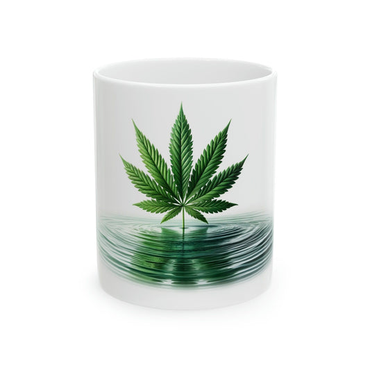 WEED & WATER - Marijuana Themed Coffee Mugs - Perfect Gift for Smokers, Stoners, Marijuana Lovers; Wake and Bake Mug - Weed Mug / Stoner Mug