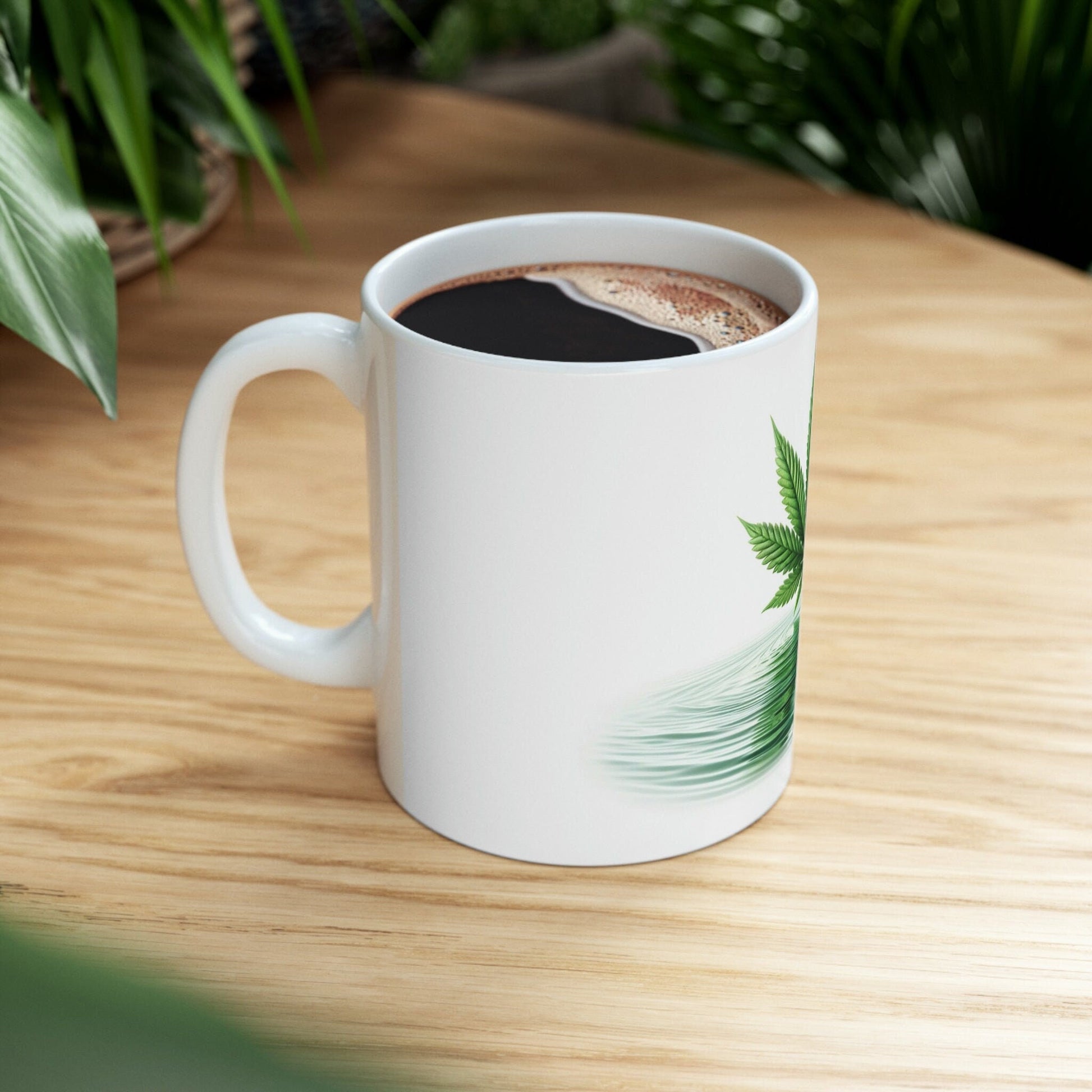 WEED & WATER - Marijuana Themed Coffee Mugs - Perfect Gift for Smokers, Stoners, Marijuana Lovers; Wake and Bake Mug - Weed Mug / Stoner Mug