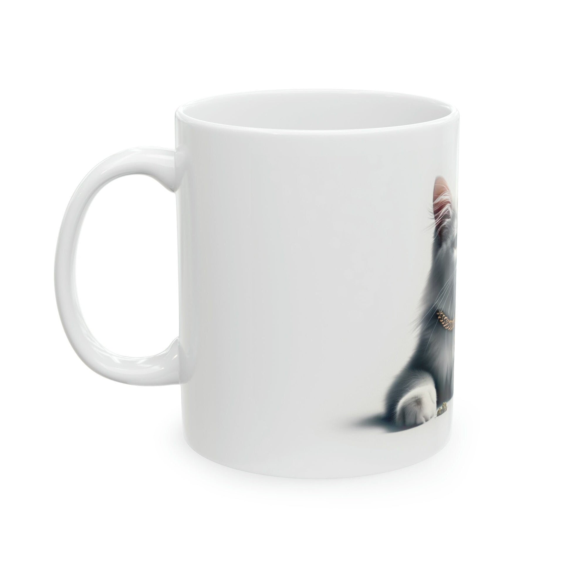 THUG KITTY - WEED Themed Coffee Mugs - Perfect Gift for Smokers, Stoners, Marijuana Lovers; Wake and Bake Mug, Marijuana Mug / Stoner Mug