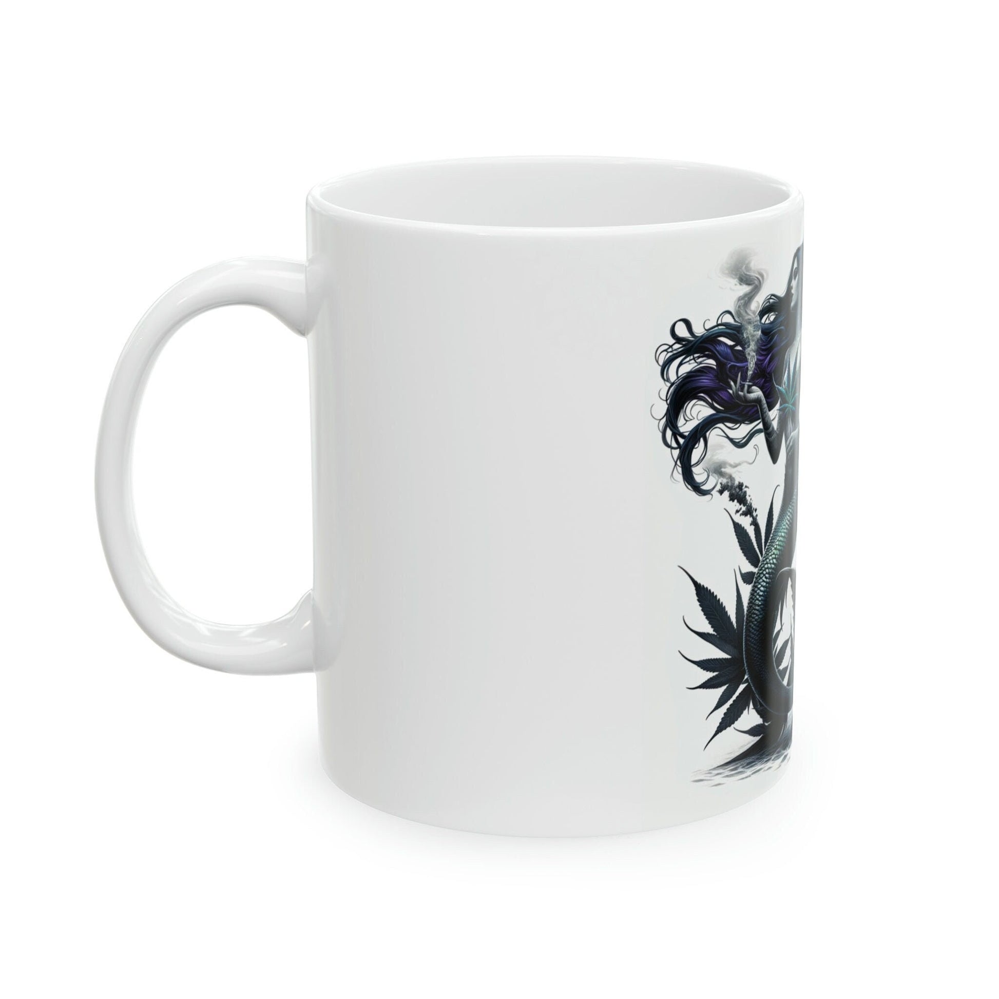 MERMAIDS - WEED Themed Coffee Mugs - Perfect Gift for Smokers, Stoners, Marijuana Lovers; Wake and Bake Mug, Marijuana Mug / Stoner Mug