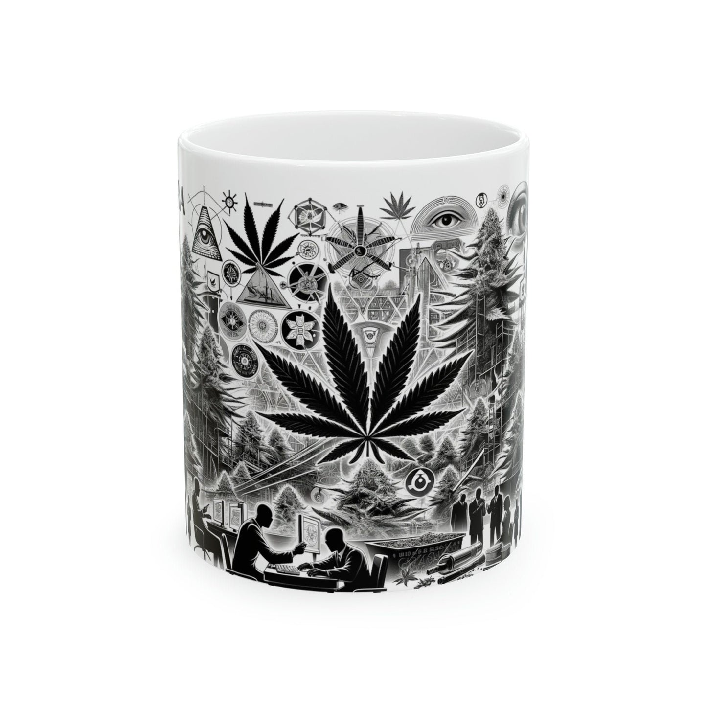 MK ULTRA - WEED Strain Themed Coffee Mugs - Perfect Gift for Smokers, Stoners, Marijuana Lovers; Wake and Bake Essentials