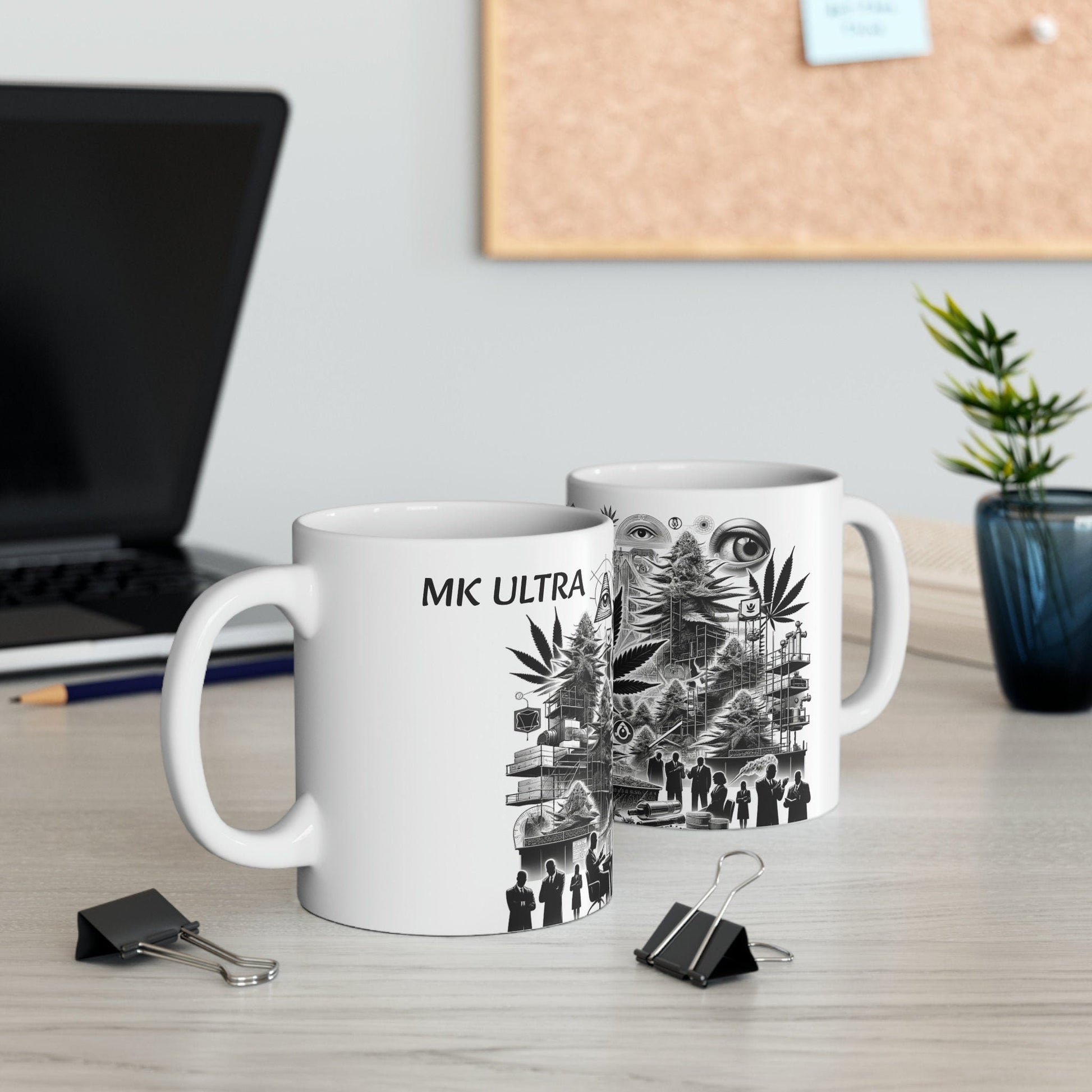 MK ULTRA - WEED Strain Themed Coffee Mugs - Perfect Gift for Smokers, Stoners, Marijuana Lovers; Wake and Bake Essentials