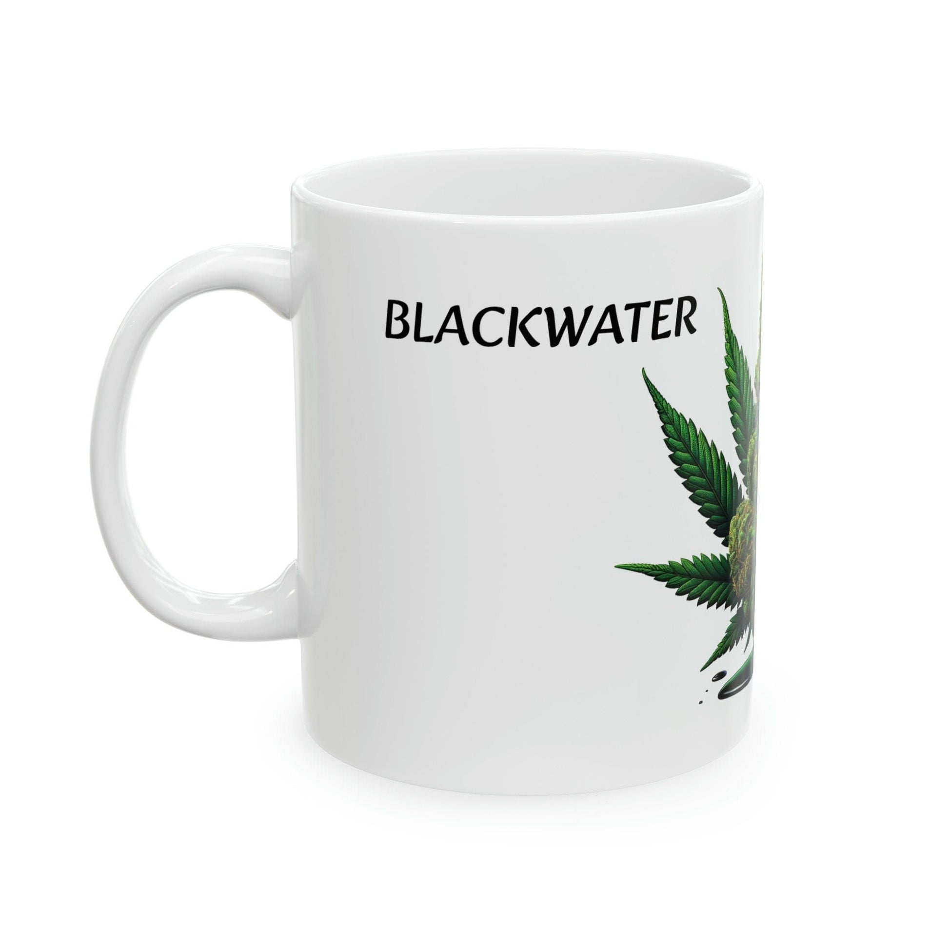 BLACKWATER - WEED Strain Themed Coffee Mugs - Perfect Gift for Smokers, Stoners, Marijuana Lovers; Wake and Bake Essentials