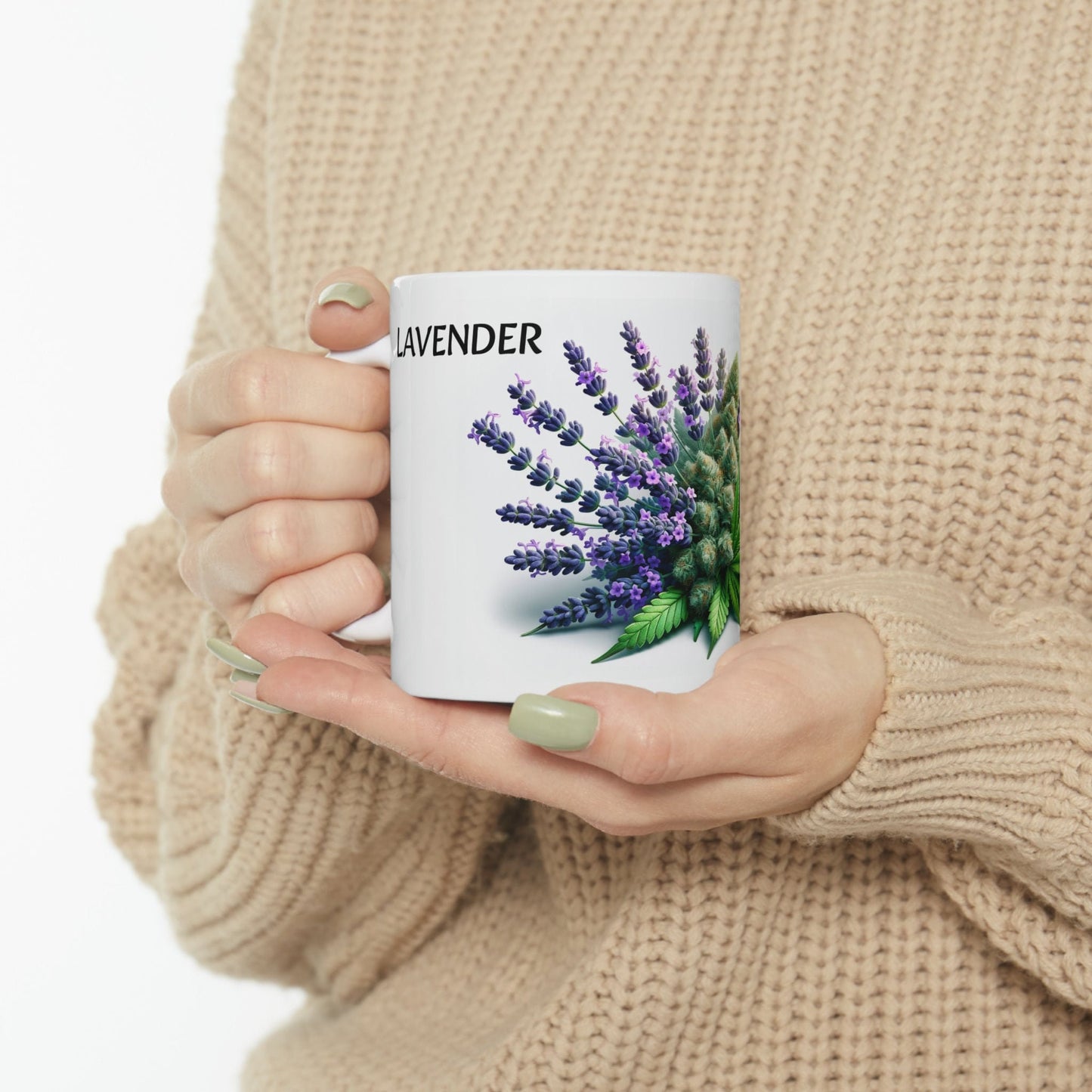 LAVENDER - WEED Strain Themed Coffee Mugs - Perfect Gift for Smokers, Stoners, Marijuana Lovers; Wake and Bake Essentials
