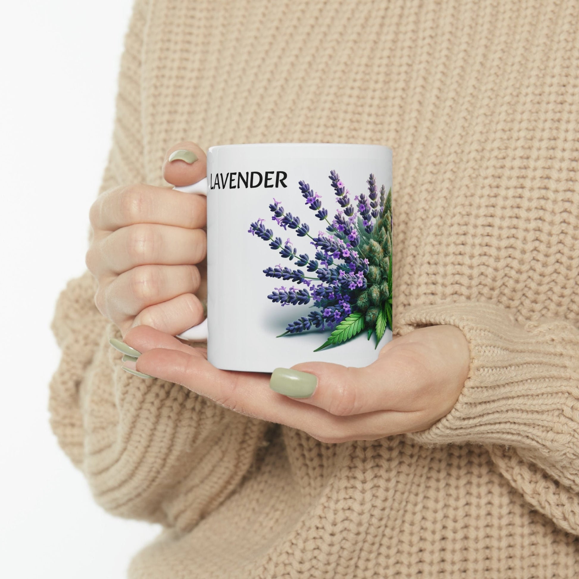 LAVENDER - WEED Strain Themed Coffee Mugs - Perfect Gift for Smokers, Stoners, Marijuana Lovers; Wake and Bake Essentials