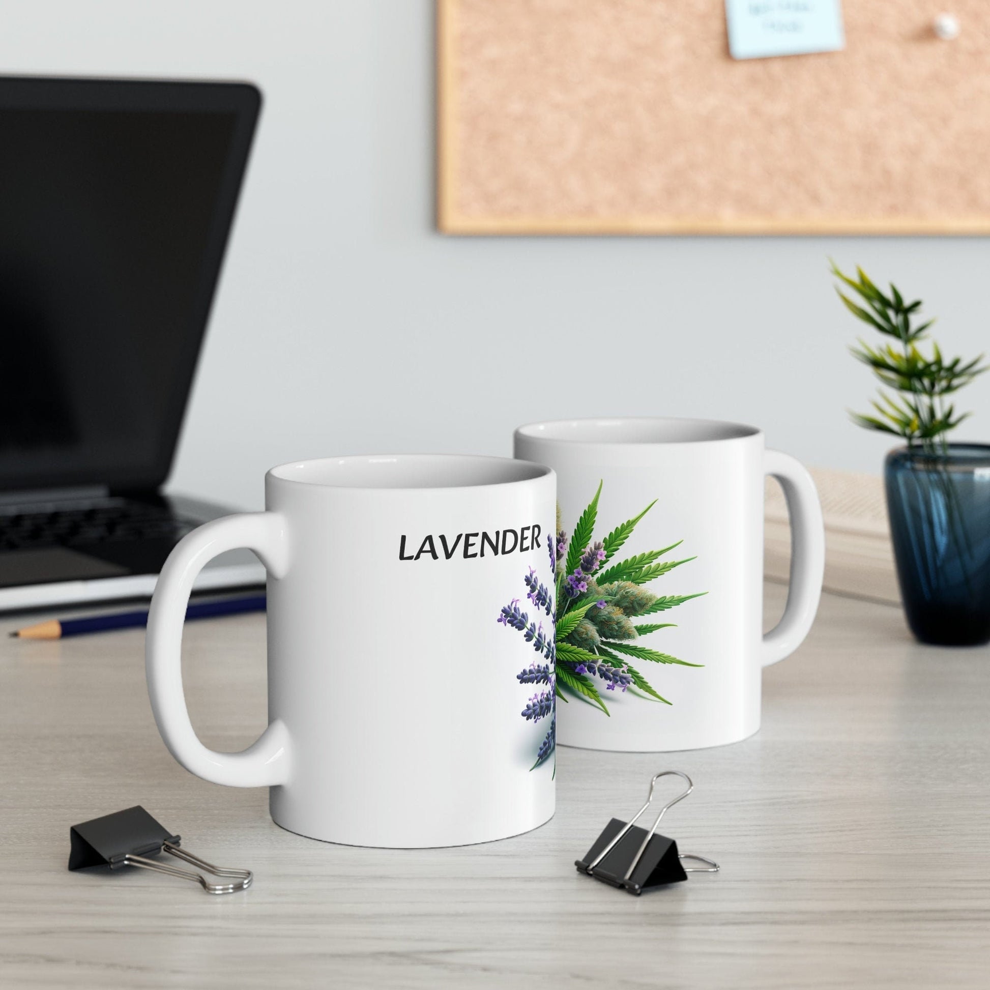 LAVENDER - WEED Strain Themed Coffee Mugs - Perfect Gift for Smokers, Stoners, Marijuana Lovers; Wake and Bake Essentials