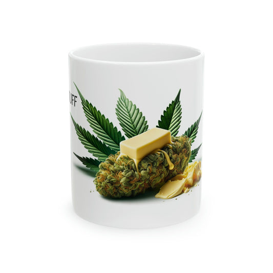 BUTTERSTUFF - WEED Strain Themed Coffee Mugs - Perfect Gift for Smokers, Stoners, Marijuana Lovers; Wake and Bake Essentials