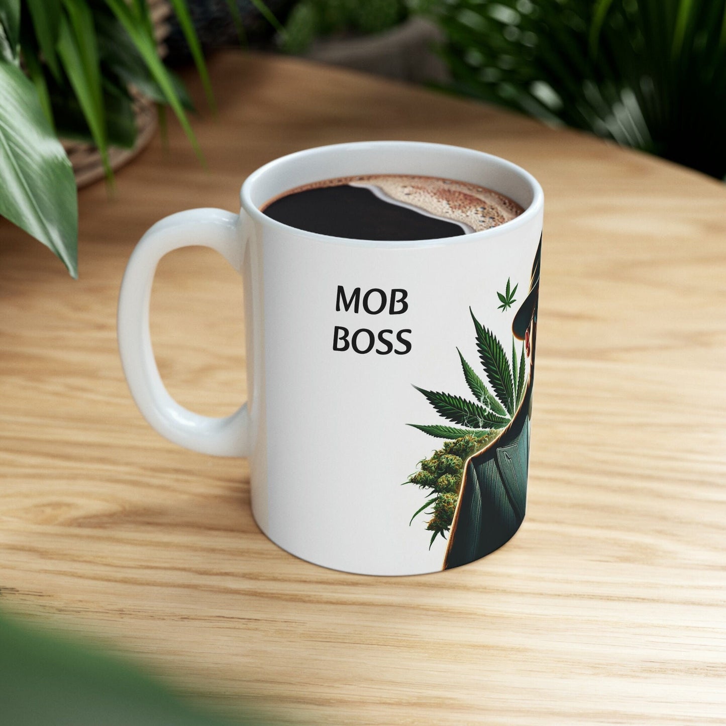 MOB BOSS - WEED Strain Themed Coffee Mugs - Perfect Gift for Smokers, Stoners, Marijuana Lovers; Wake and Bake Essentials