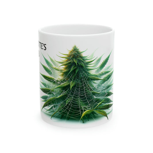CHARLOTTE&#39;S WEB - Weed Strain Themed Coffee Mugs - Perfect Gift for Smokers, Stoners, Marijuana Lovers; Wake and Bake Essentials