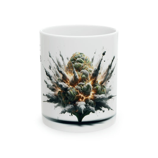 THC BOMB - WEED Strain Themed Coffee Mugs - Perfect Gift for Smokers, Stoners, Marijuana Lovers; Wake and Bake Essentials