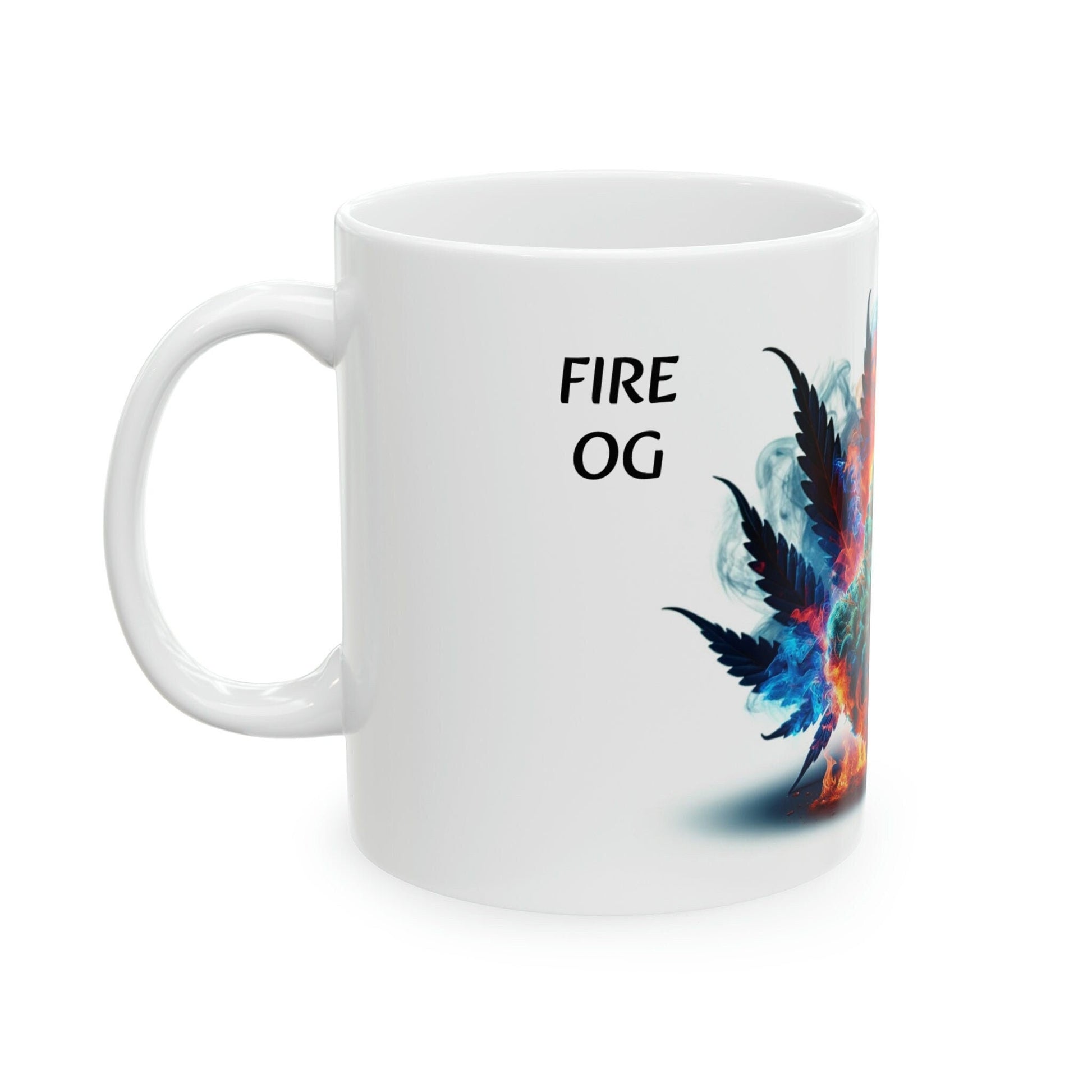 FIRE OG - WEED Strain Themed Coffee Mugs - Perfect Gift for Smokers, Stoners, Marijuana Lovers; Wake and Bake Essentials
