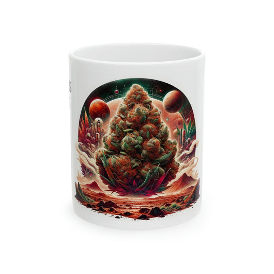 MARS OG - WEED Strain Themed Coffee Mugs - Perfect Gift for Smokers, Stoners, Marijuana Lovers; Wake and Bake Essentials
