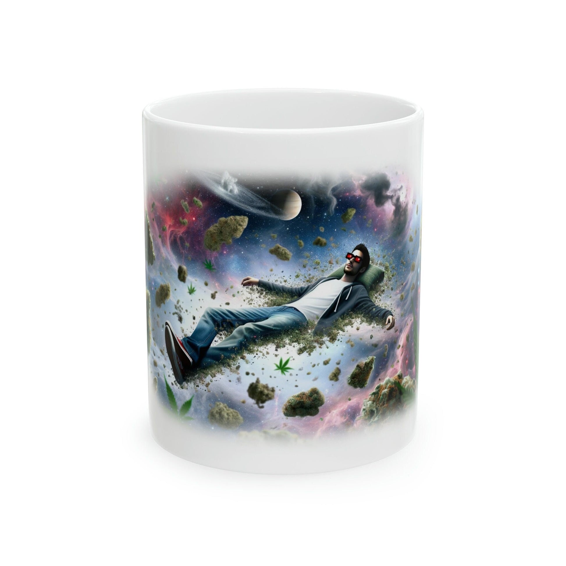 SPACE JUNKIE - WEED Strain Themed Coffee Mugs - Perfect Gift for Smokers, Stoners, Marijuana Lovers; Wake and Bake Essentials
